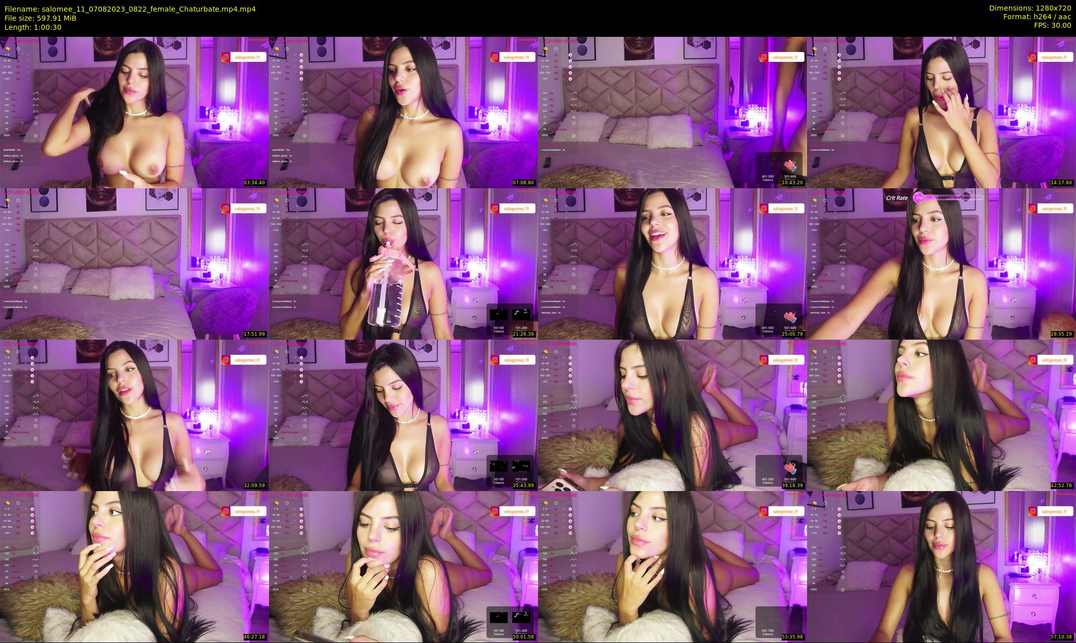 salomee_11 — 61 minute Chaturbate female cam show recording, 720p, Aug 7, 2023