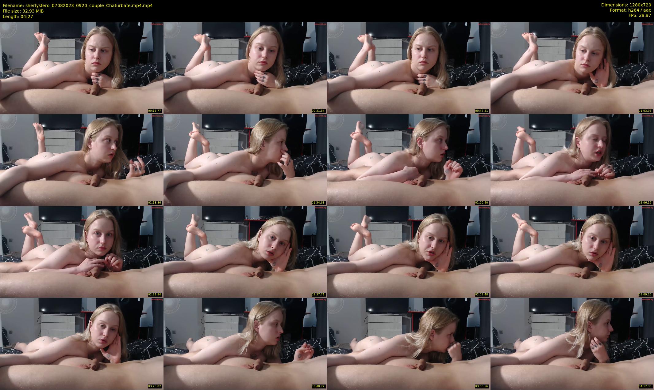sherlystero — 5 minute Chaturbate couple cam show recording, 720p, Aug 7, 2023