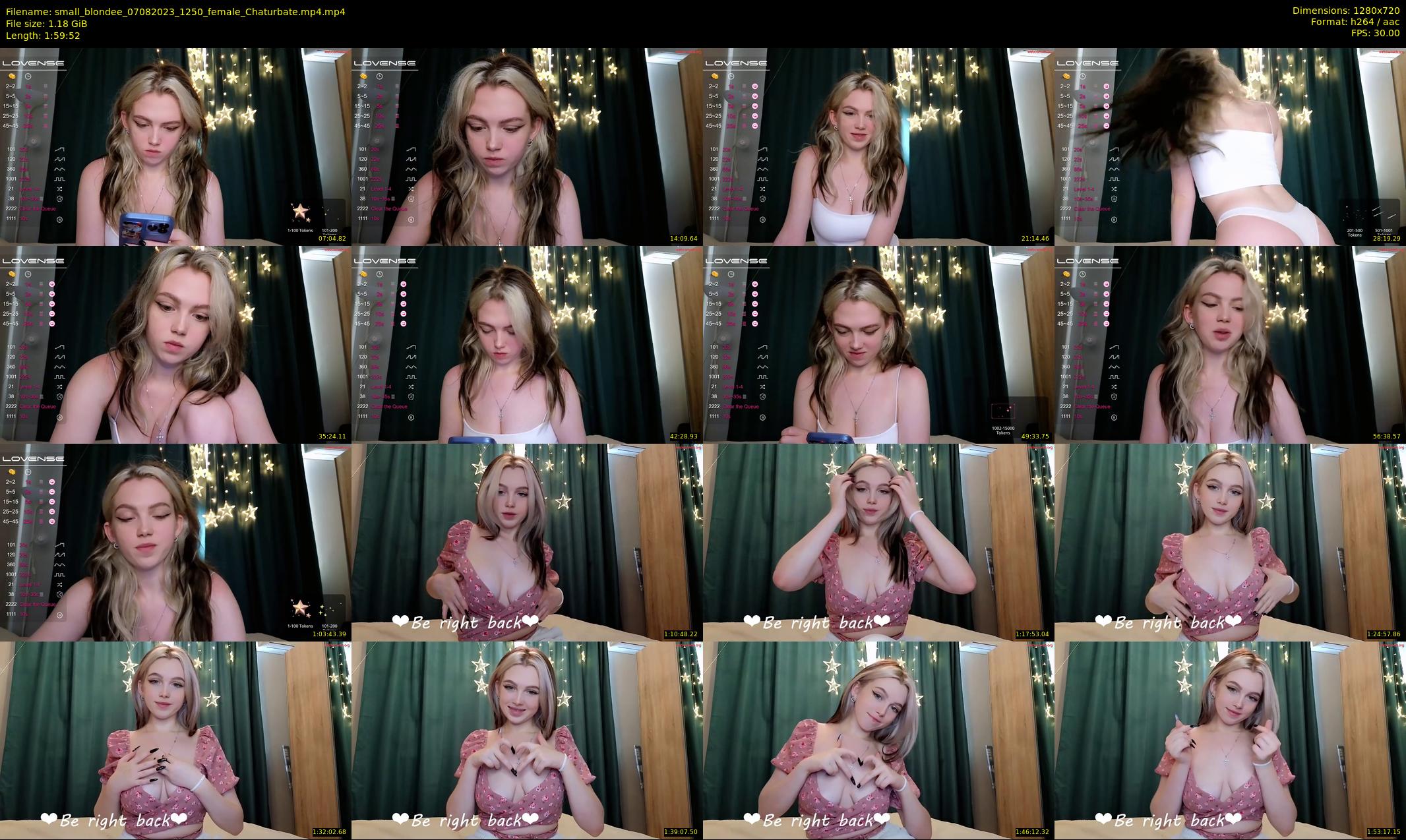 small_blondee — 120 minute Chaturbate female cam show recording, 720p, Aug 7, 2023