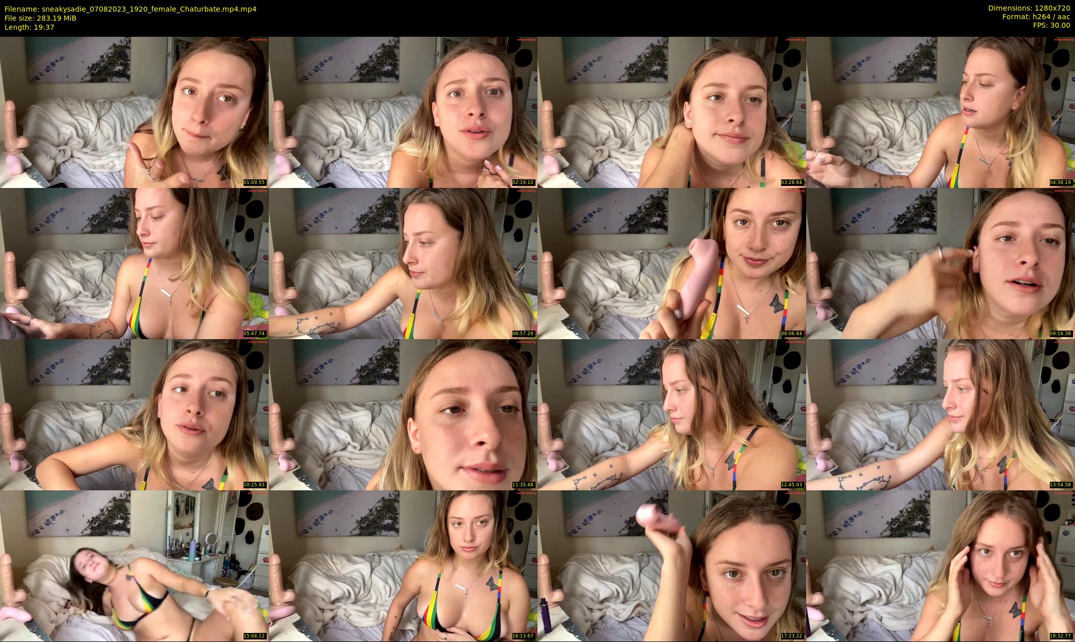 sneakysadie — 20 minute Chaturbate female cam show recording, 720p, Aug 7, 2023