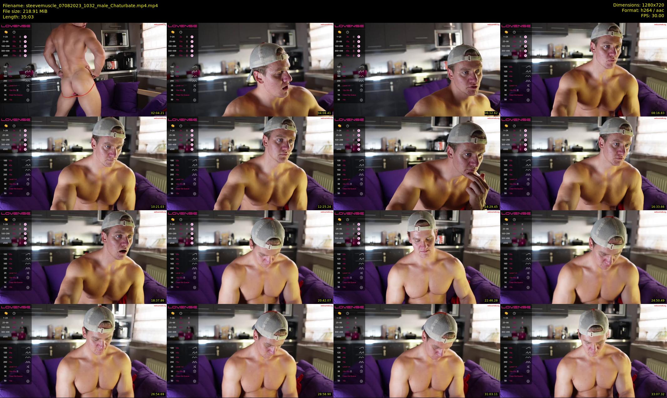 steevemuscle — 36 minute Chaturbate male cam show recording, 720p, Aug 7, 2023