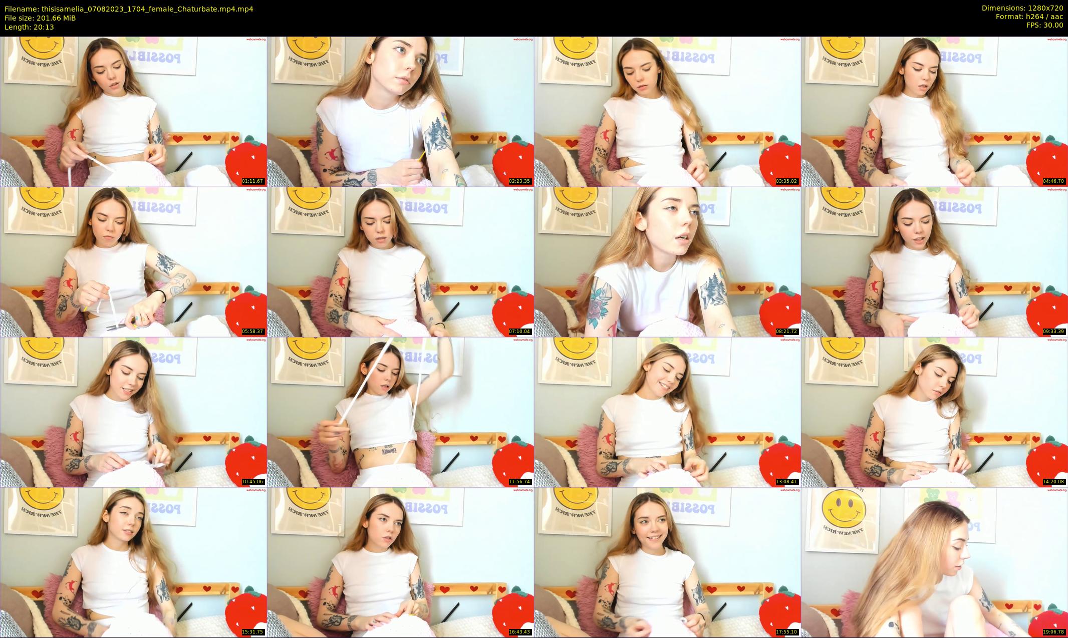 thisisamelia — 21 minute Chaturbate female cam show recording, 720p, Aug 7, 2023