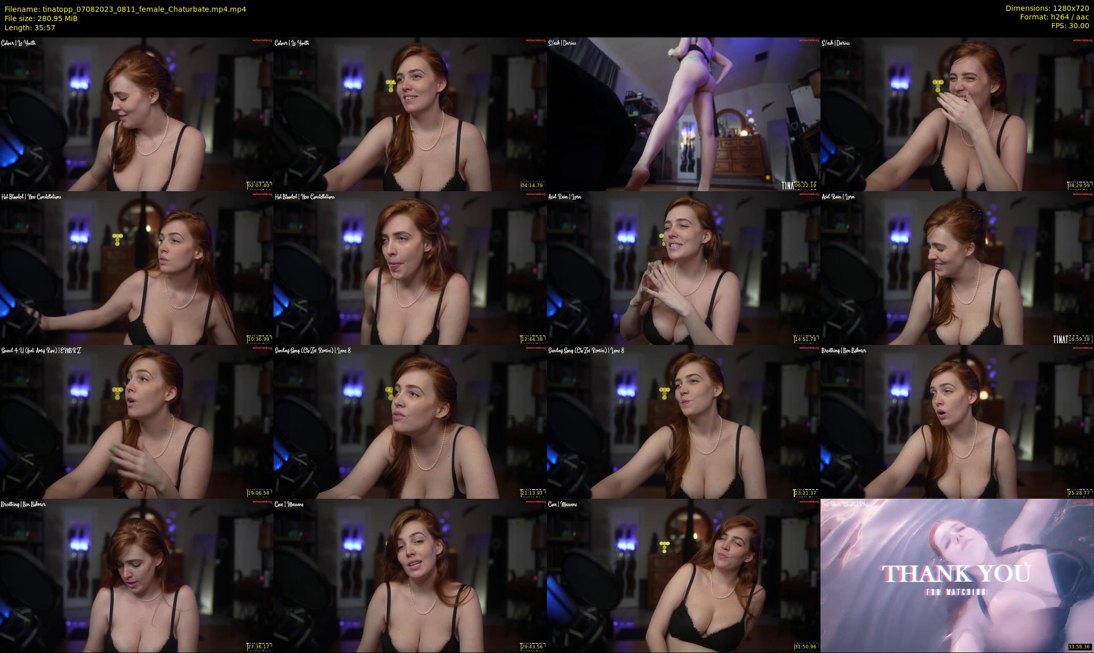 tinatopp — 36 minute Chaturbate female cam show recording, 720p, Aug 7, 2023
