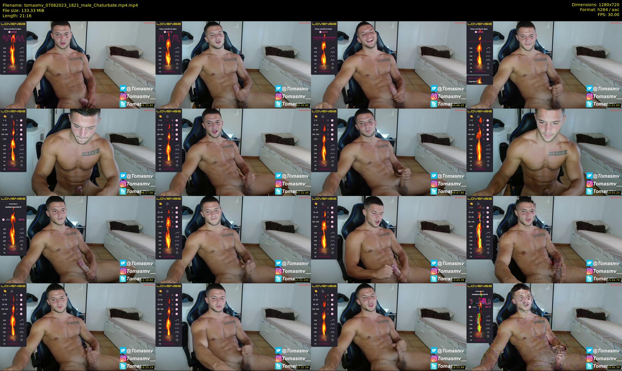 tomasmv — 22 minute Chaturbate male cam show recording, 720p, Aug 7, 2023