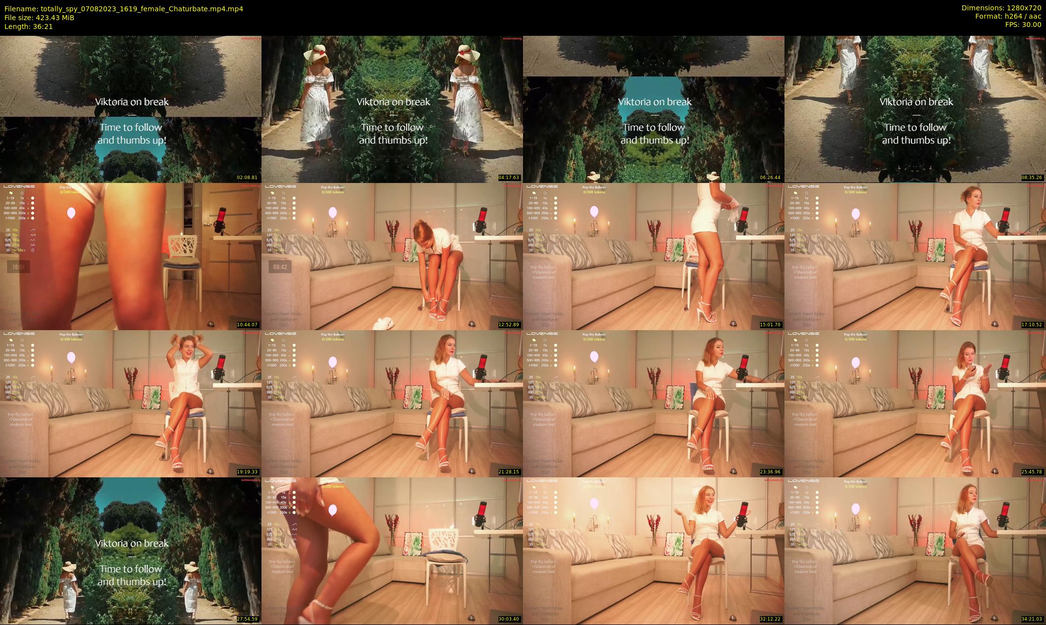 totally_spy — 37 minute Chaturbate female cam show recording, 720p, Aug 7, 2023