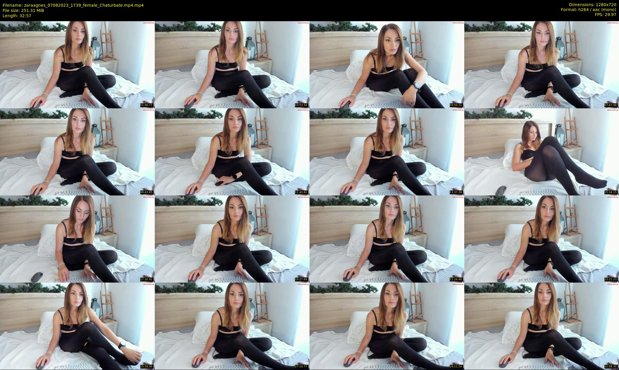 zaraagnes — 33 minute Chaturbate female cam show recording, 720p, Aug 7, 2023