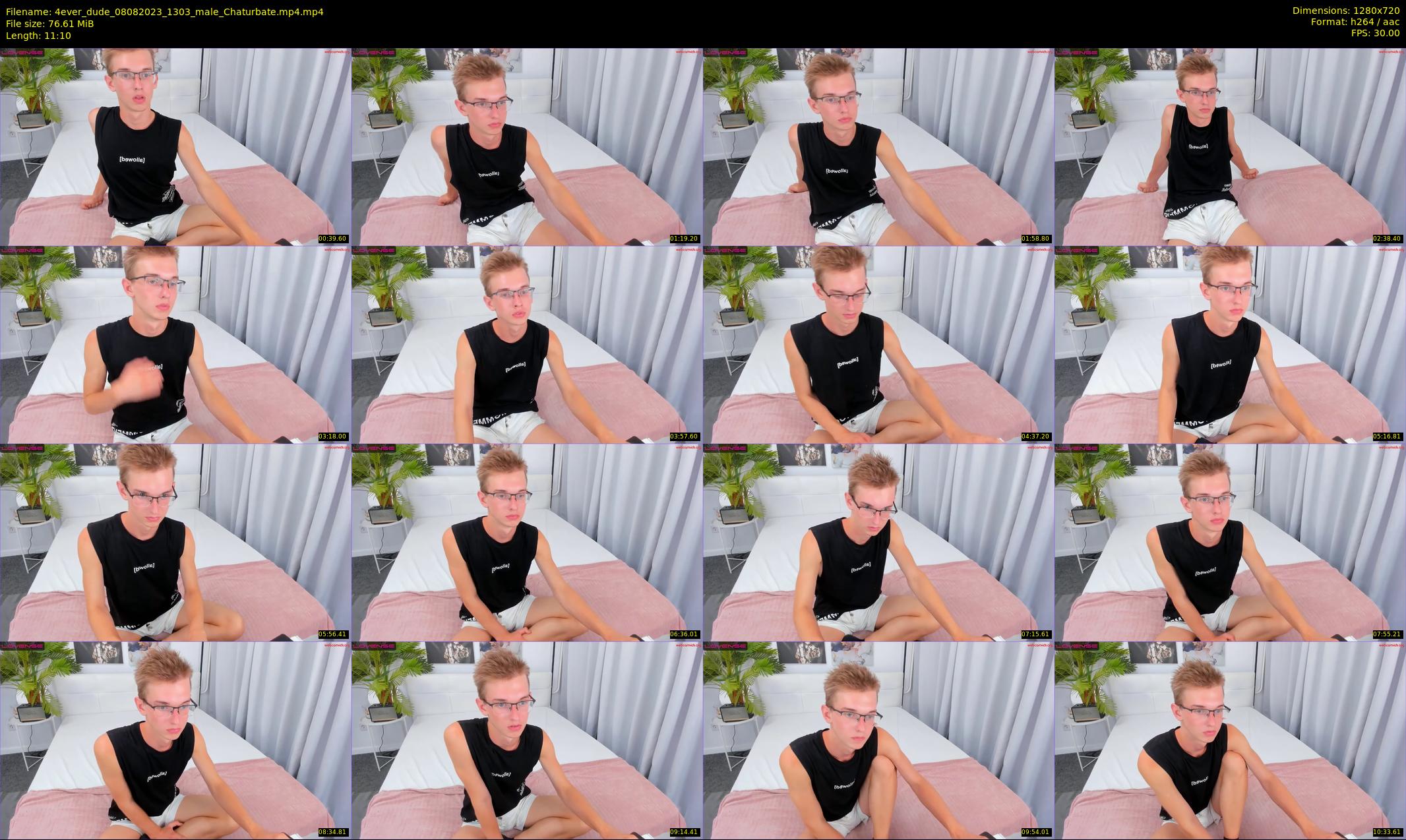 4ever_dude — 12 minute Chaturbate male cam show recording, 720p, Aug 8, 2023