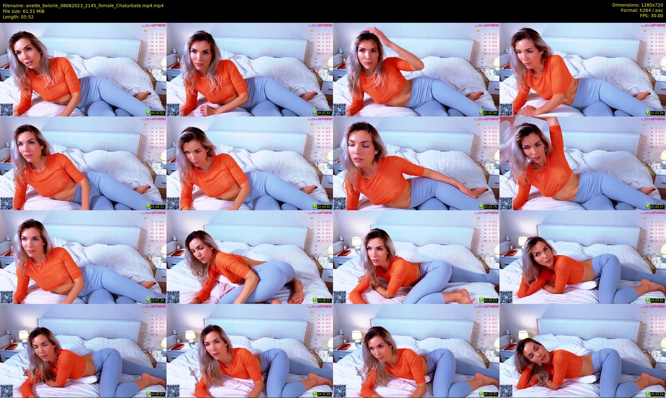 anette_belorie — 6 minute Chaturbate female cam show recording, 720p, Aug 8, 2023