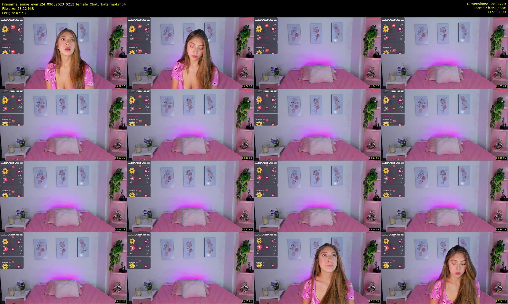 annie_evans24 — 8 minute Chaturbate female cam show recording, 720p, Aug 9, 2023