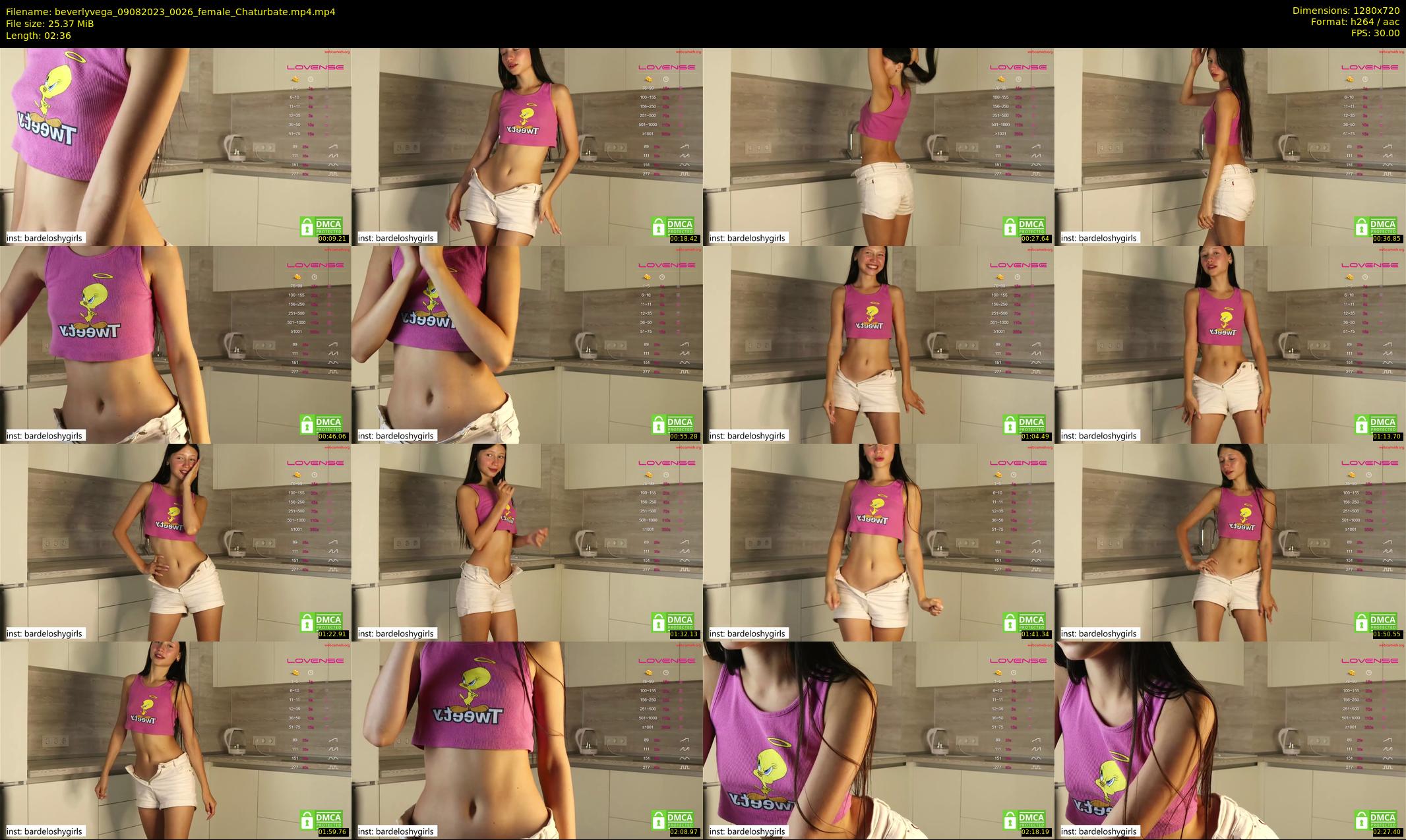 beverlyvega — 3 minute Chaturbate couple cam show recording, 720p, Aug 9, 2023