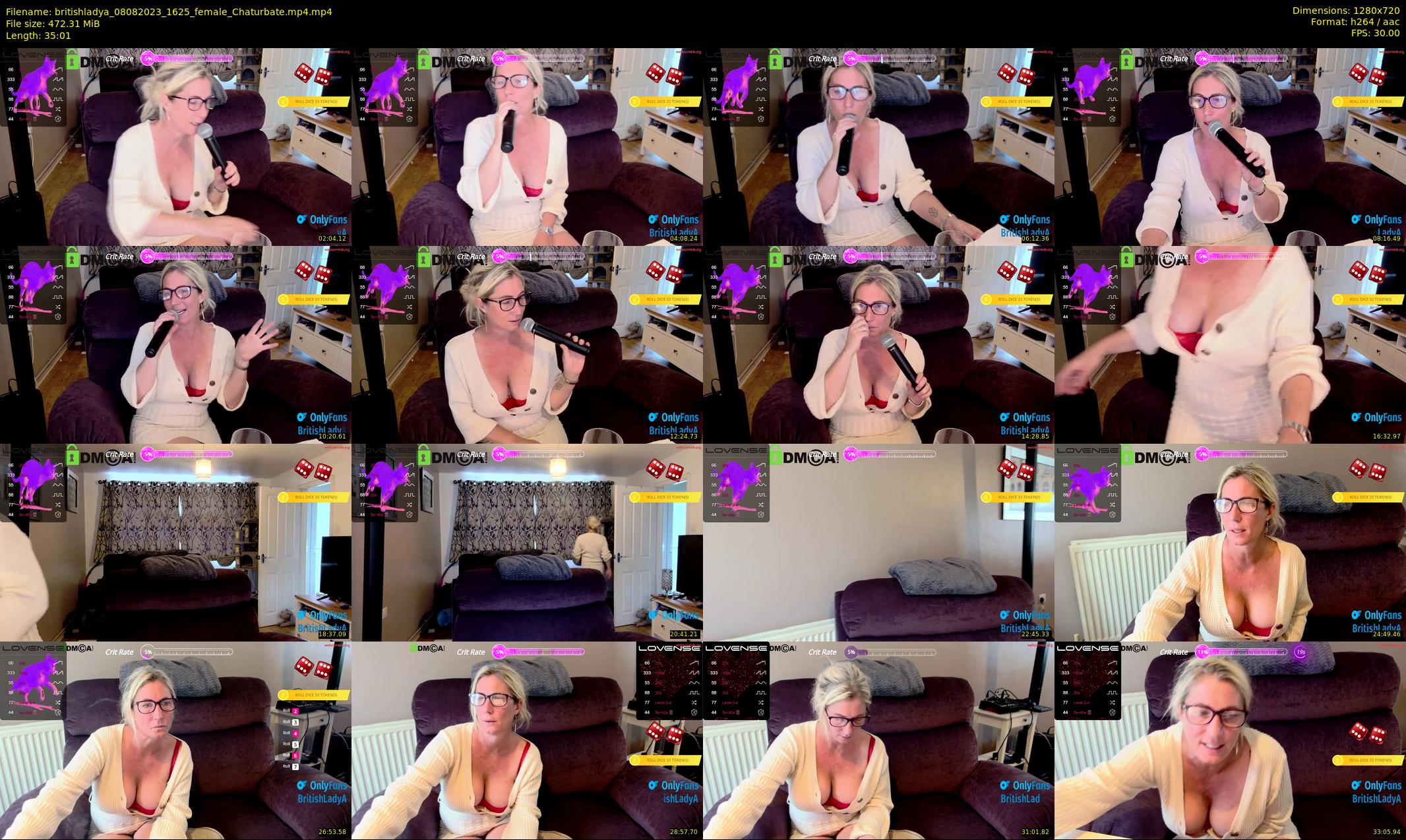 britishladya — 36 minute Chaturbate female cam show recording, 720p, Aug 8, 2023