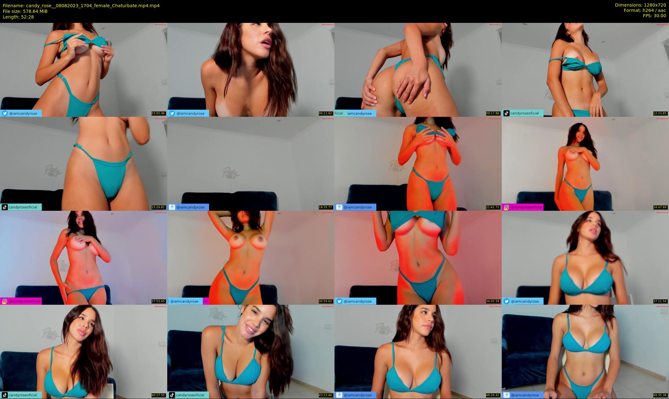 candy_rose_ — 53 minute Chaturbate female cam show recording, 720p, Aug 8, 2023
