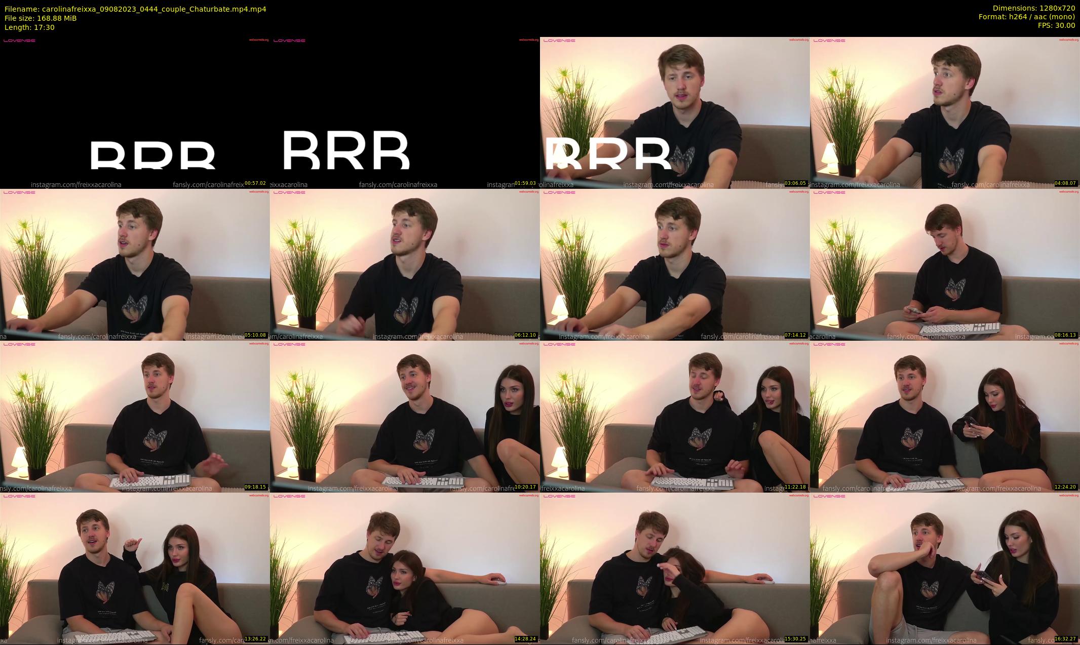 carolinafreixxa — 18 minute Chaturbate couple cam show recording, 720p, Aug 9, 2023