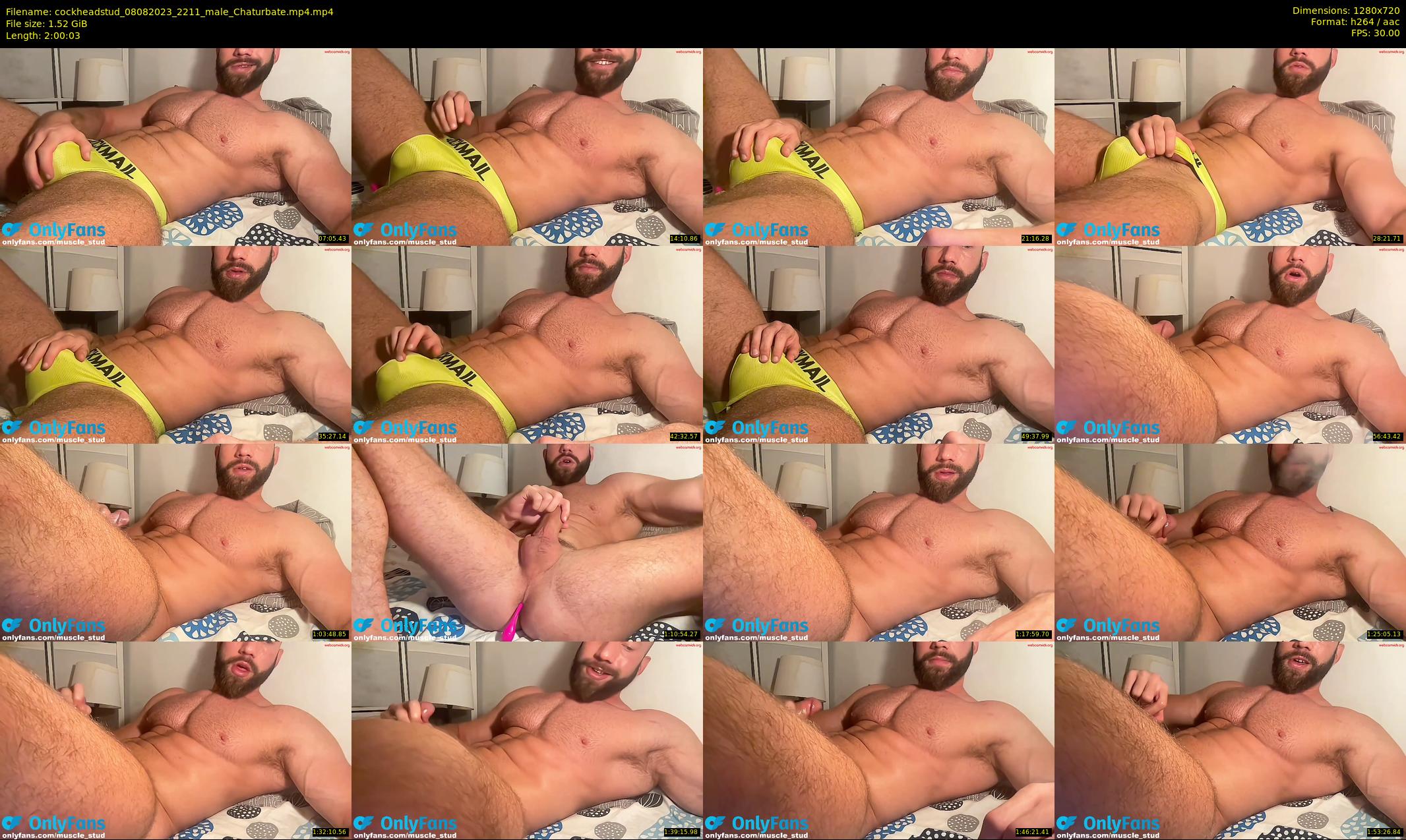 cockheadstud — 121 minute Chaturbate male cam show recording, 720p, Aug 8, 2023
