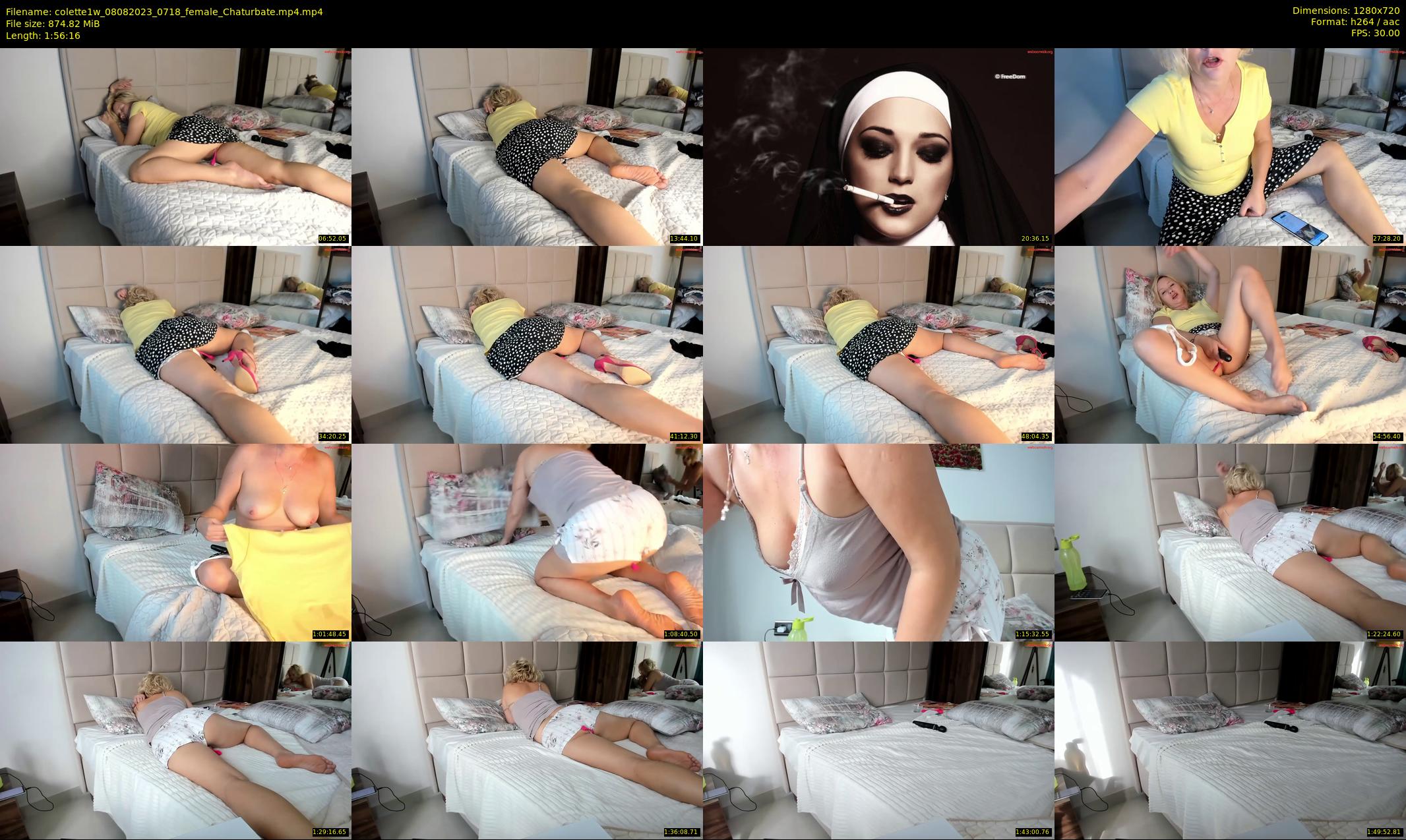 colette1w — 117 minute Chaturbate female cam show recording, 720p, Aug 8, 2023