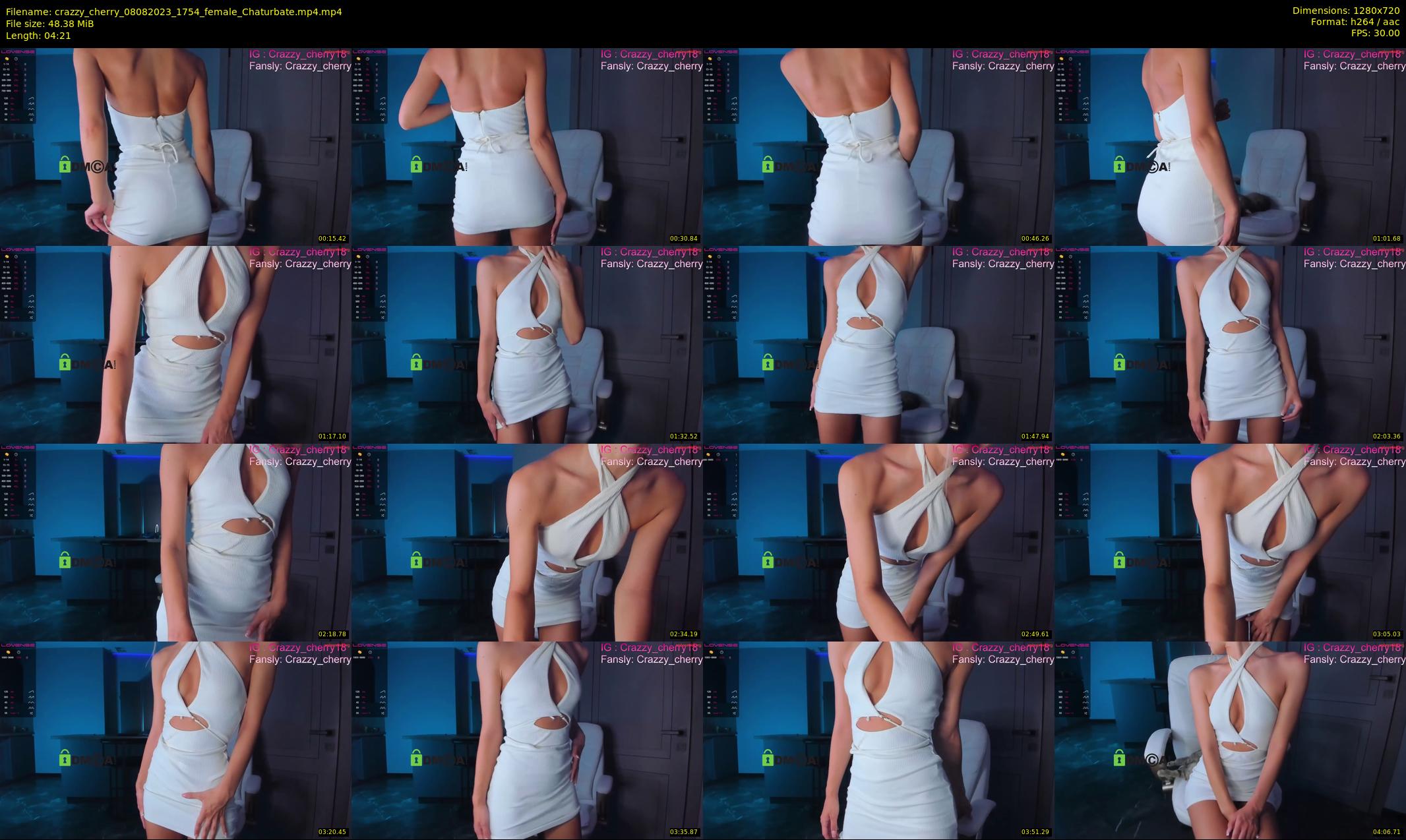 crazzy_cherry — 5 minute Chaturbate female cam show recording, 720p, Aug 8, 2023