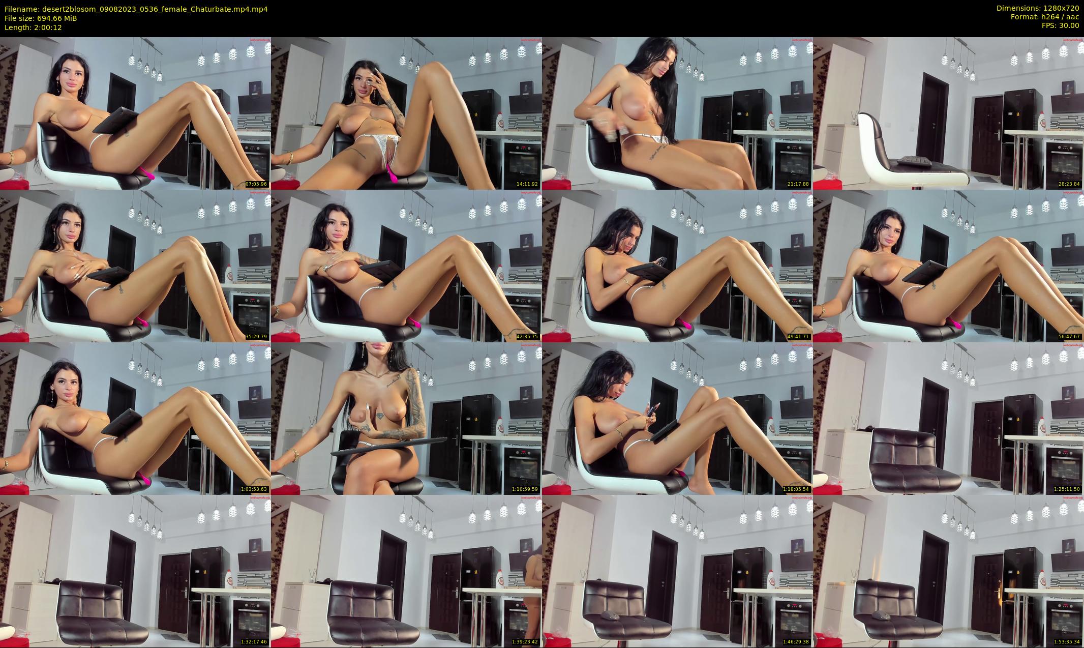 desert2blosom — 121 minute Chaturbate female cam show recording, 720p, Aug 9, 2023