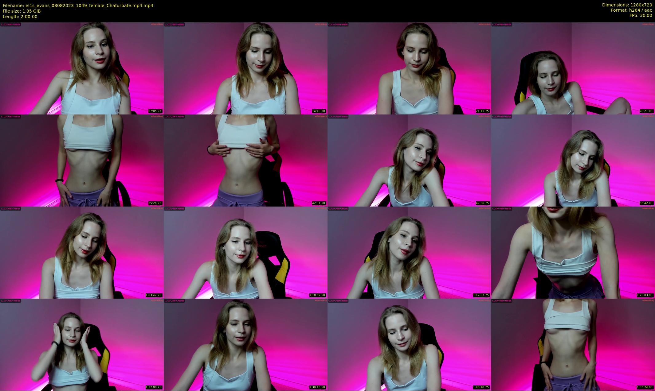 el1s_evans — 120 minute Chaturbate female cam show recording, 720p, Aug 8, 2023