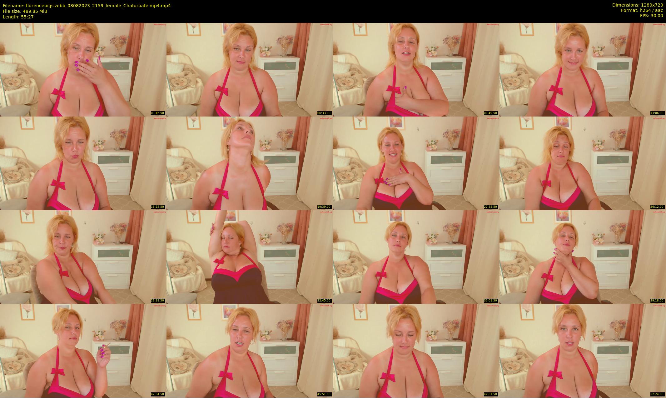 florencebigsizebb — 56 minute Chaturbate female cam show recording, 720p, Aug 8, 2023