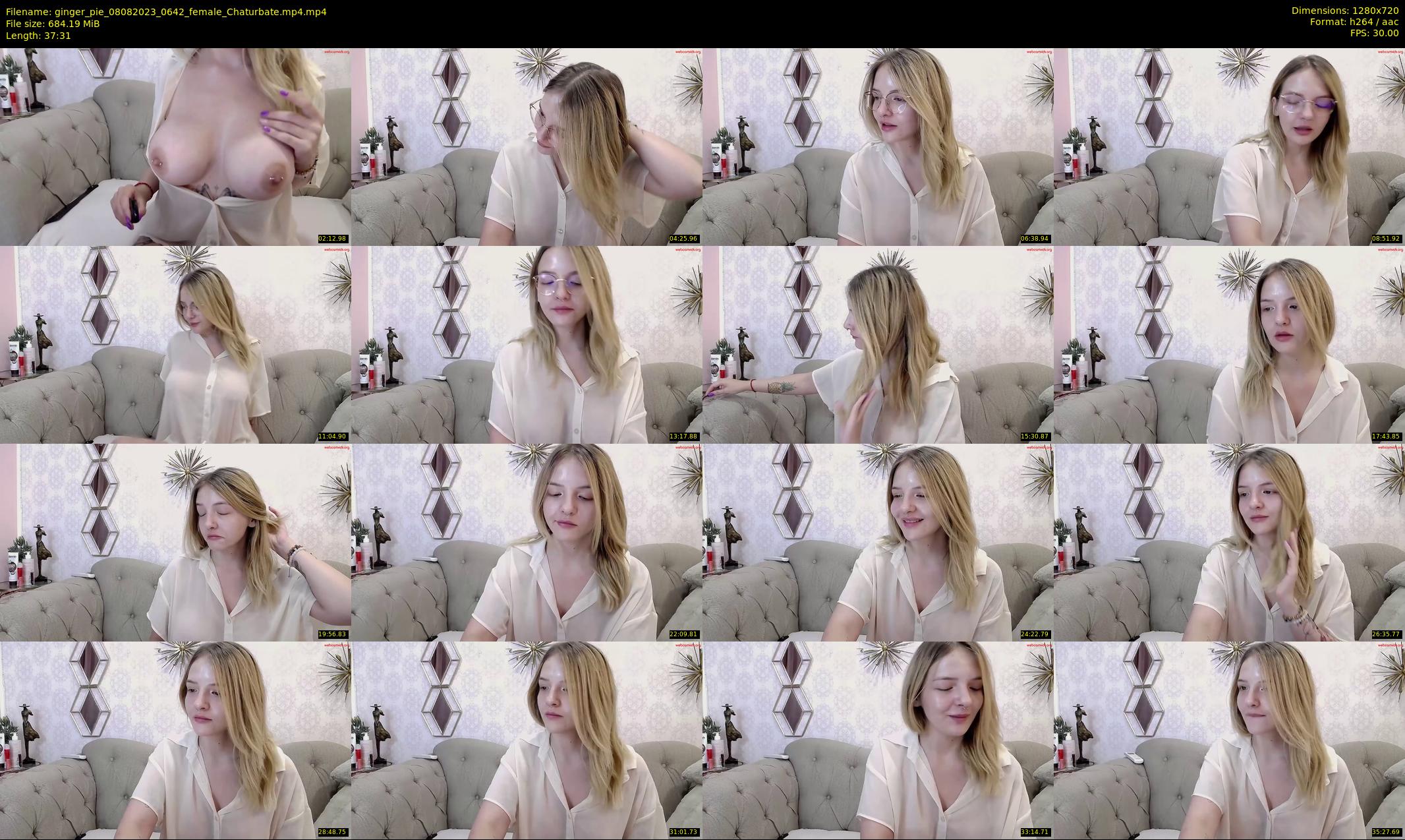 ginger_pie — 38 minute Chaturbate female cam show recording, 720p, Aug 8, 2023