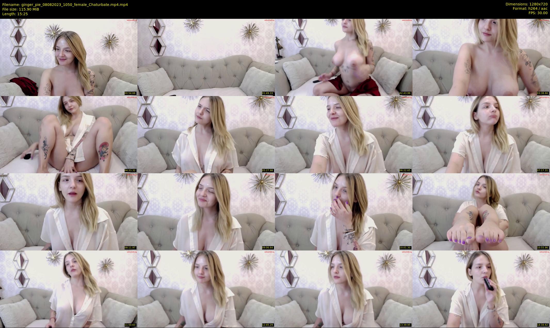 ginger_pie — 16 minute Chaturbate female cam show recording, 720p, Aug 8, 2023
