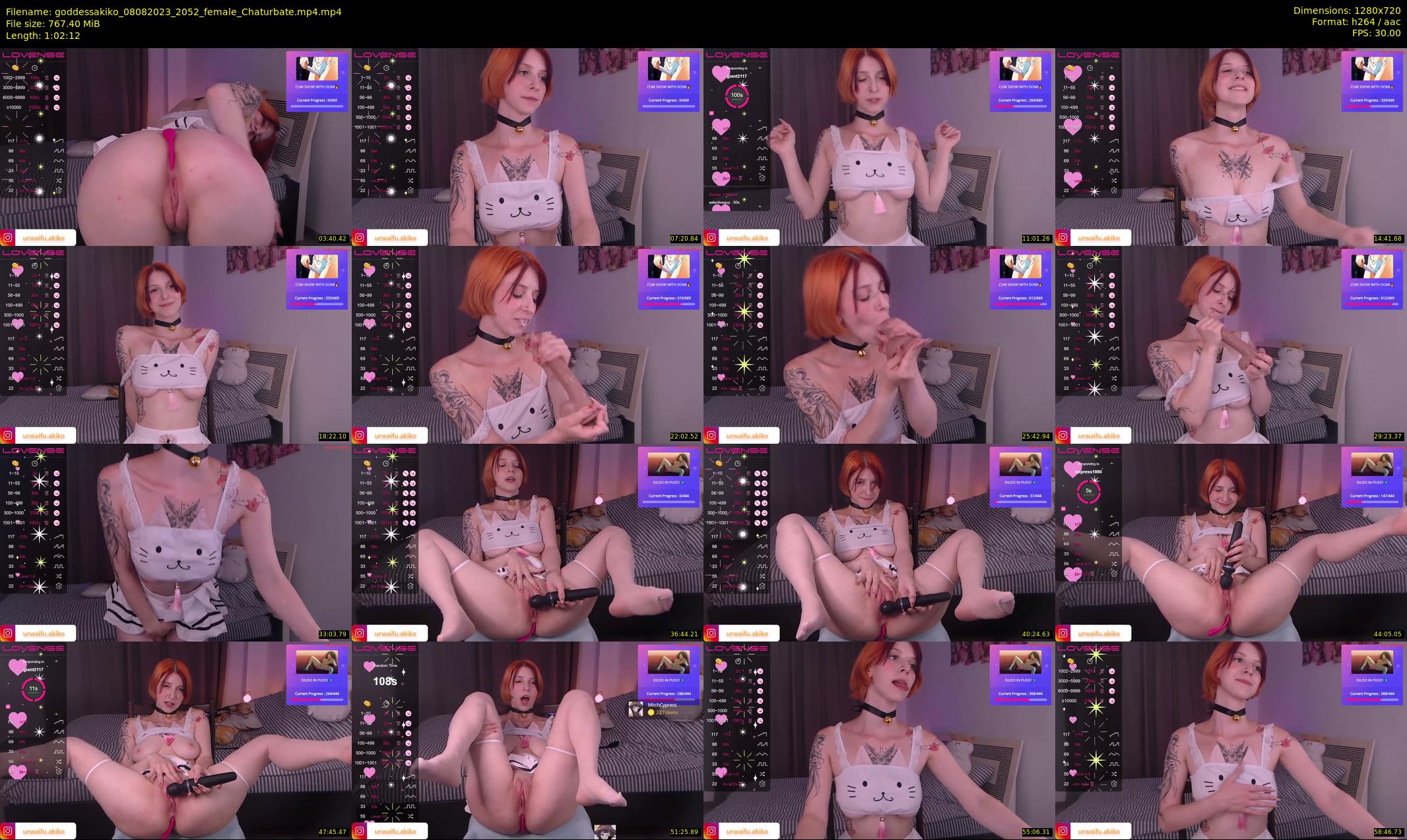 goddessakiko — 63 minute Chaturbate female cam show recording, 720p, Aug 8, 2023