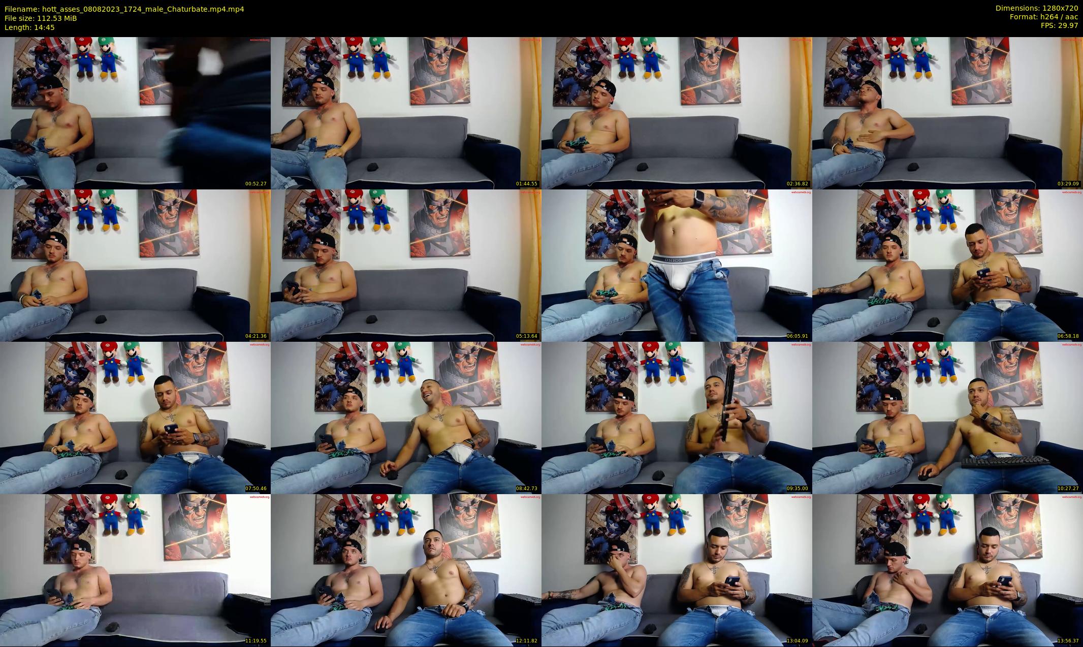 hott_asses — 15 minute Chaturbate male cam show recording, 720p, Aug 8, 2023