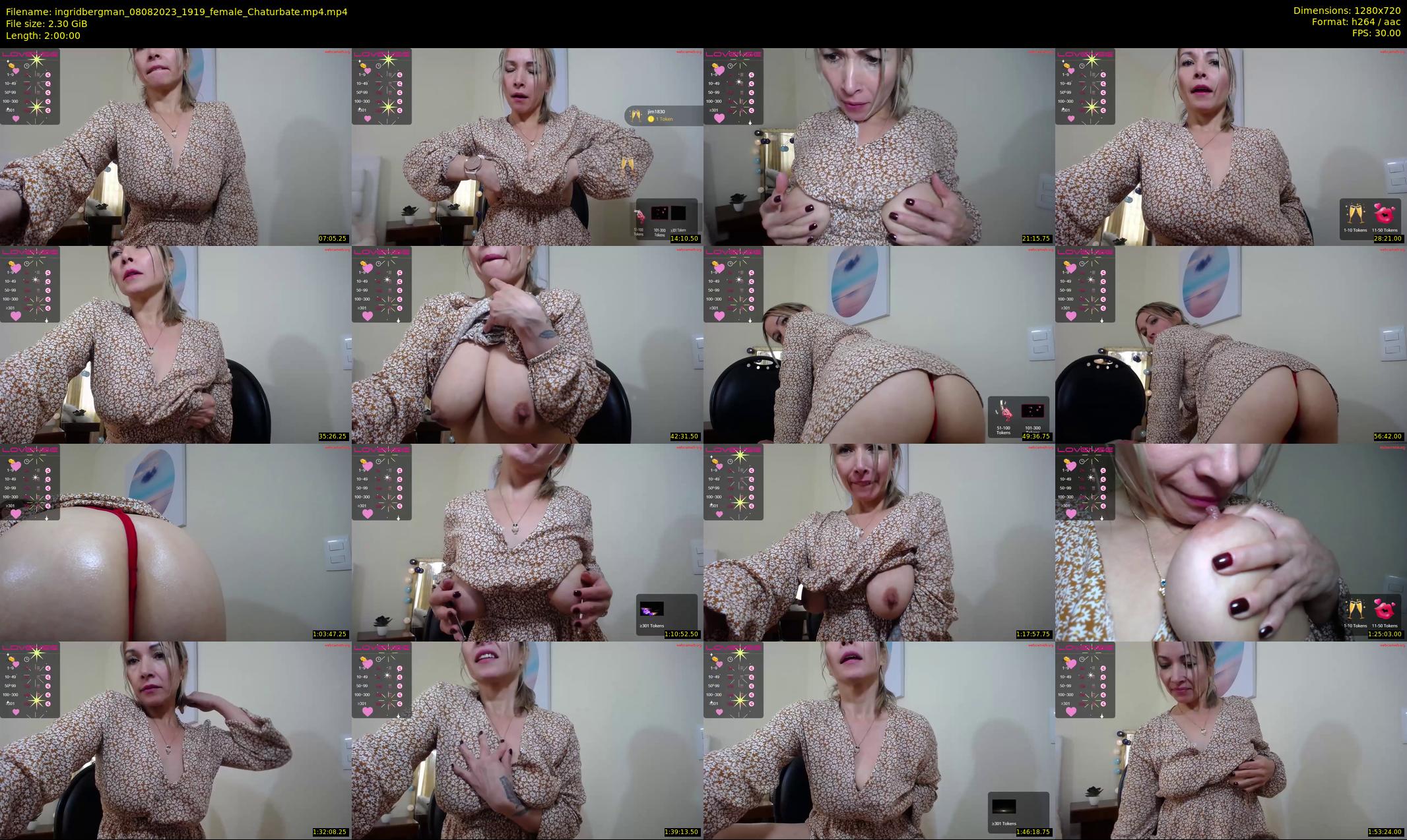 ingridbergman — 120 minute Chaturbate female cam show recording, 720p, Aug 8, 2023