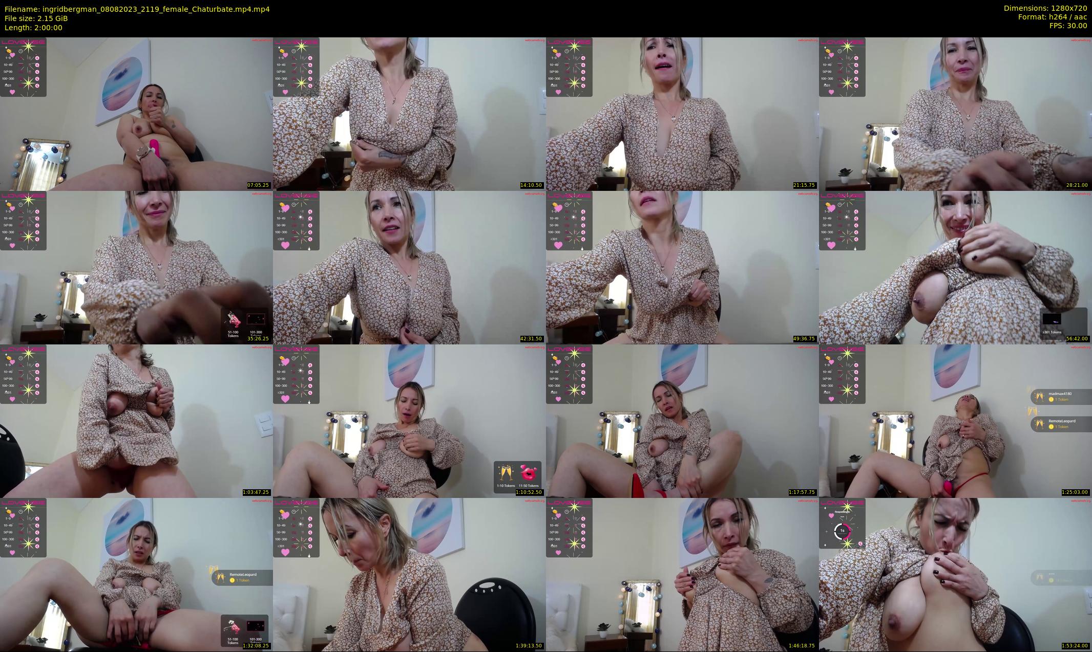 ingridbergman — 120 minute Chaturbate female cam show recording, 720p, Aug 8, 2023