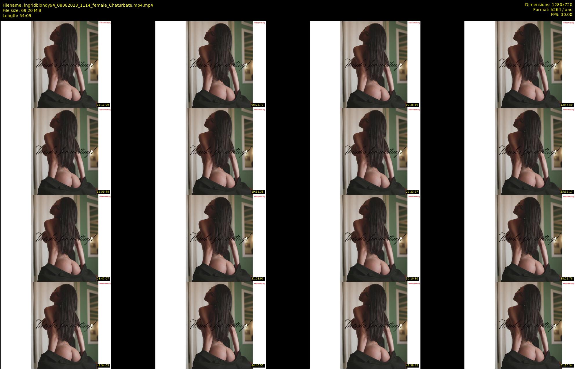 ingridblondy94 — 55 minute Chaturbate female cam show recording, 720p, Aug 8, 2023