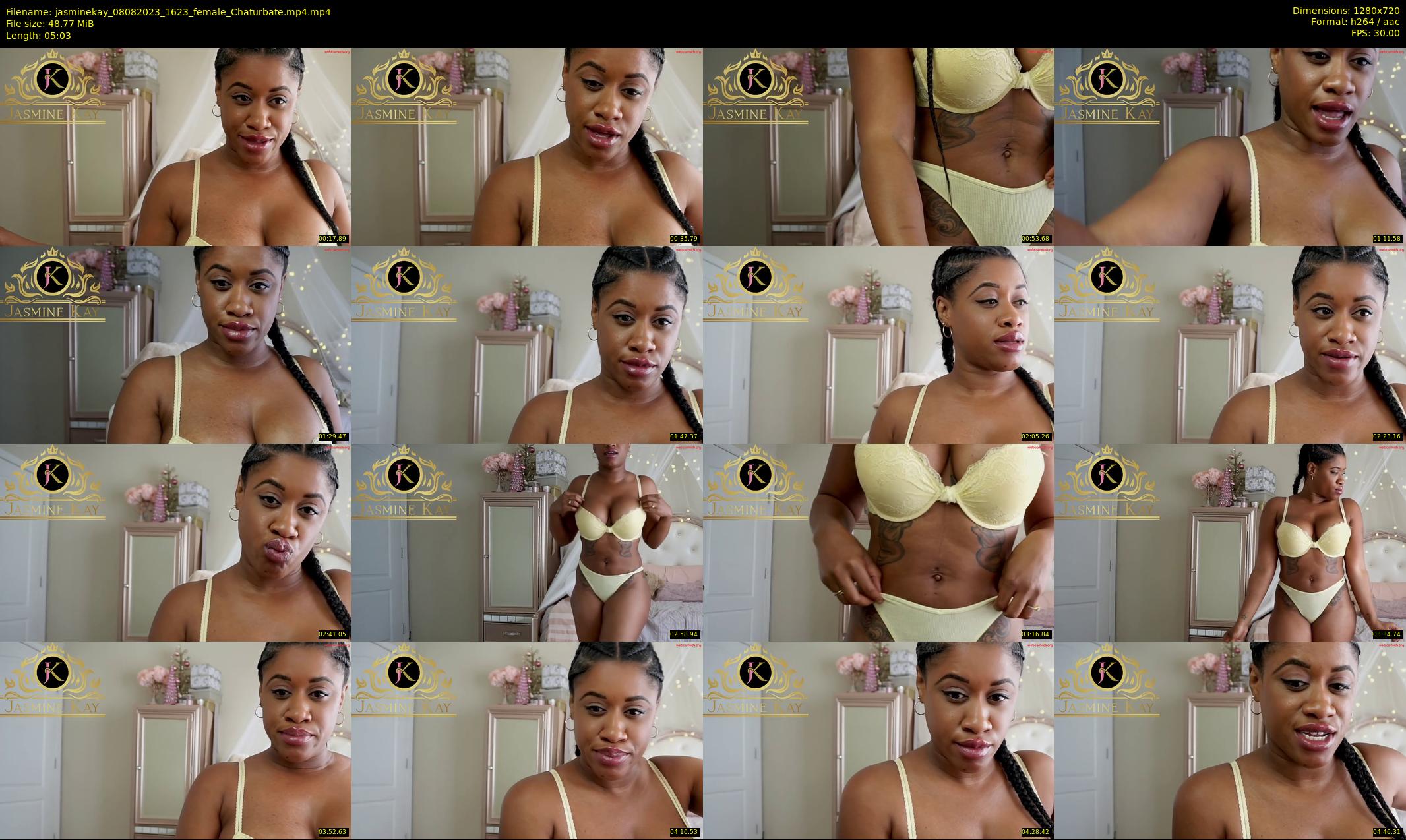jasminekay — 6 minute Chaturbate female cam show recording, 720p, Aug 8, 2023