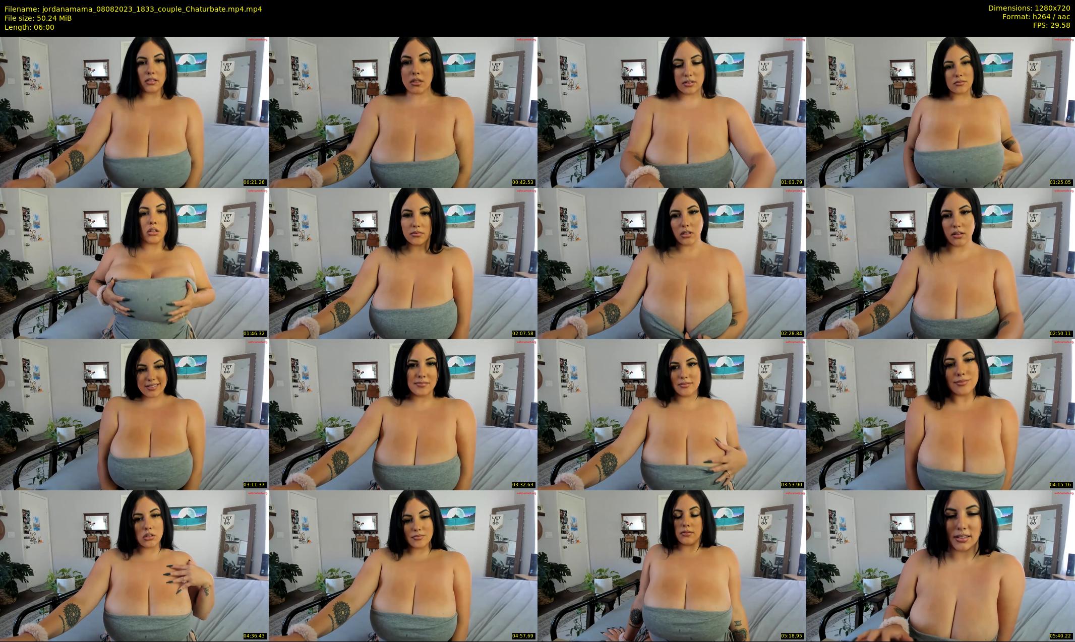 jordanamama — 6 minute Chaturbate couple cam show recording, 720p, Aug 8, 2023