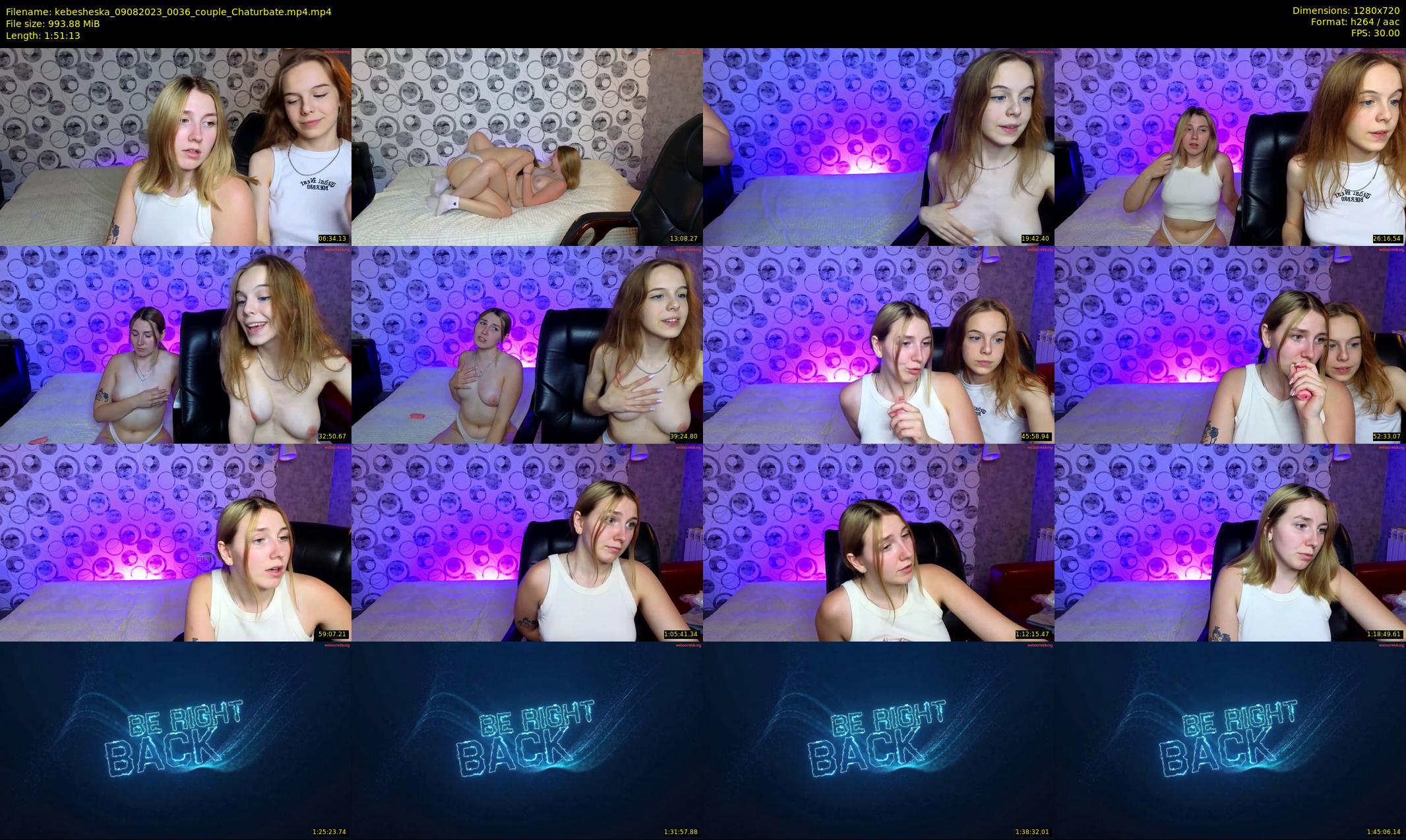 kebesheska — 112 minute Chaturbate couple cam show recording, 720p, Aug 9, 2023