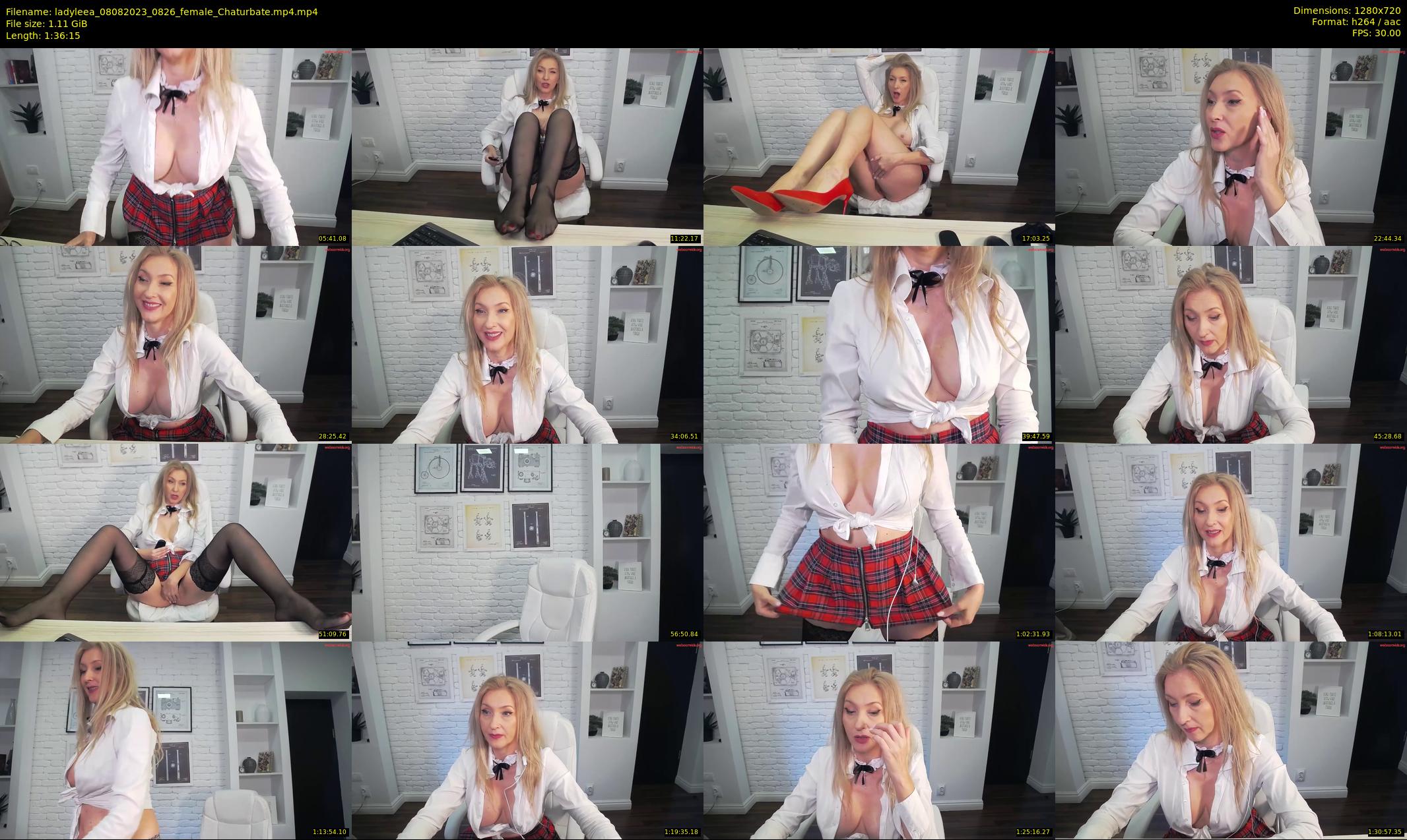 ladyleea — 97 minute Chaturbate female cam show recording, 720p, Aug 8, 2023