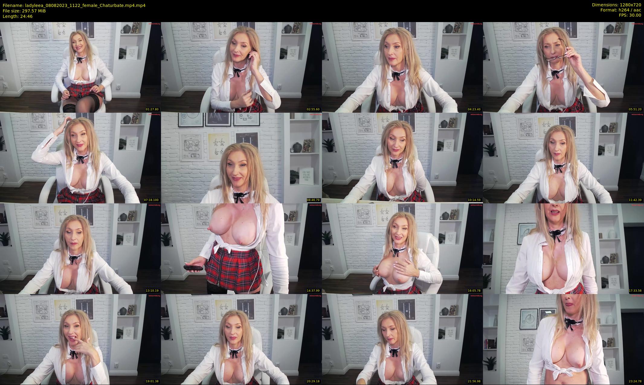 ladyleea — 25 minute Chaturbate female cam show recording, 720p, Aug 8, 2023