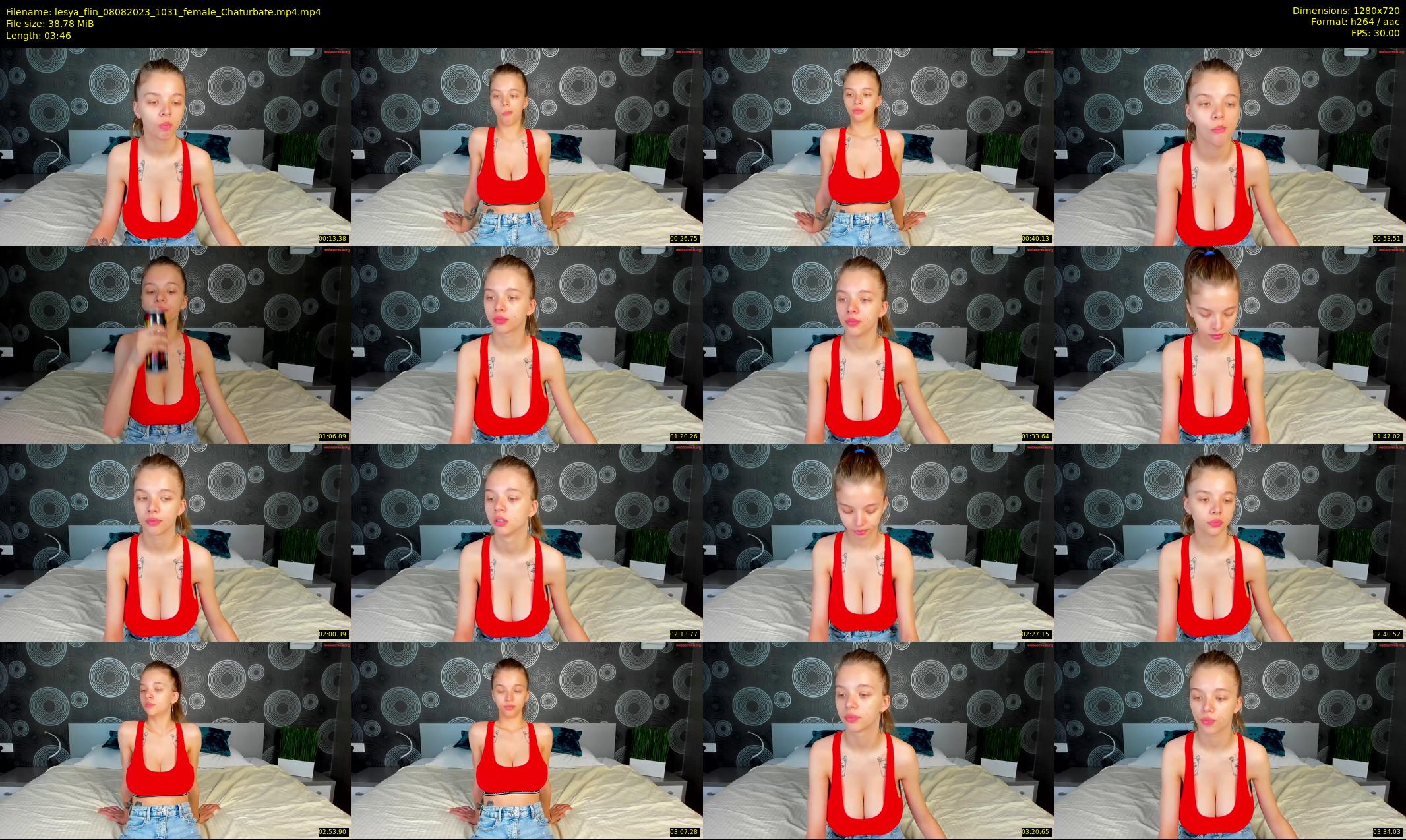 lesya_flin — 4 minute Chaturbate female cam show recording, 720p, Aug 8, 2023