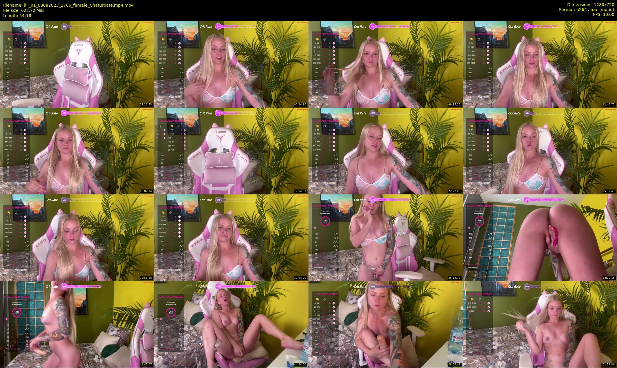 lili_01 — 55 minute Chaturbate female cam show recording, 720p, Aug 8, 2023