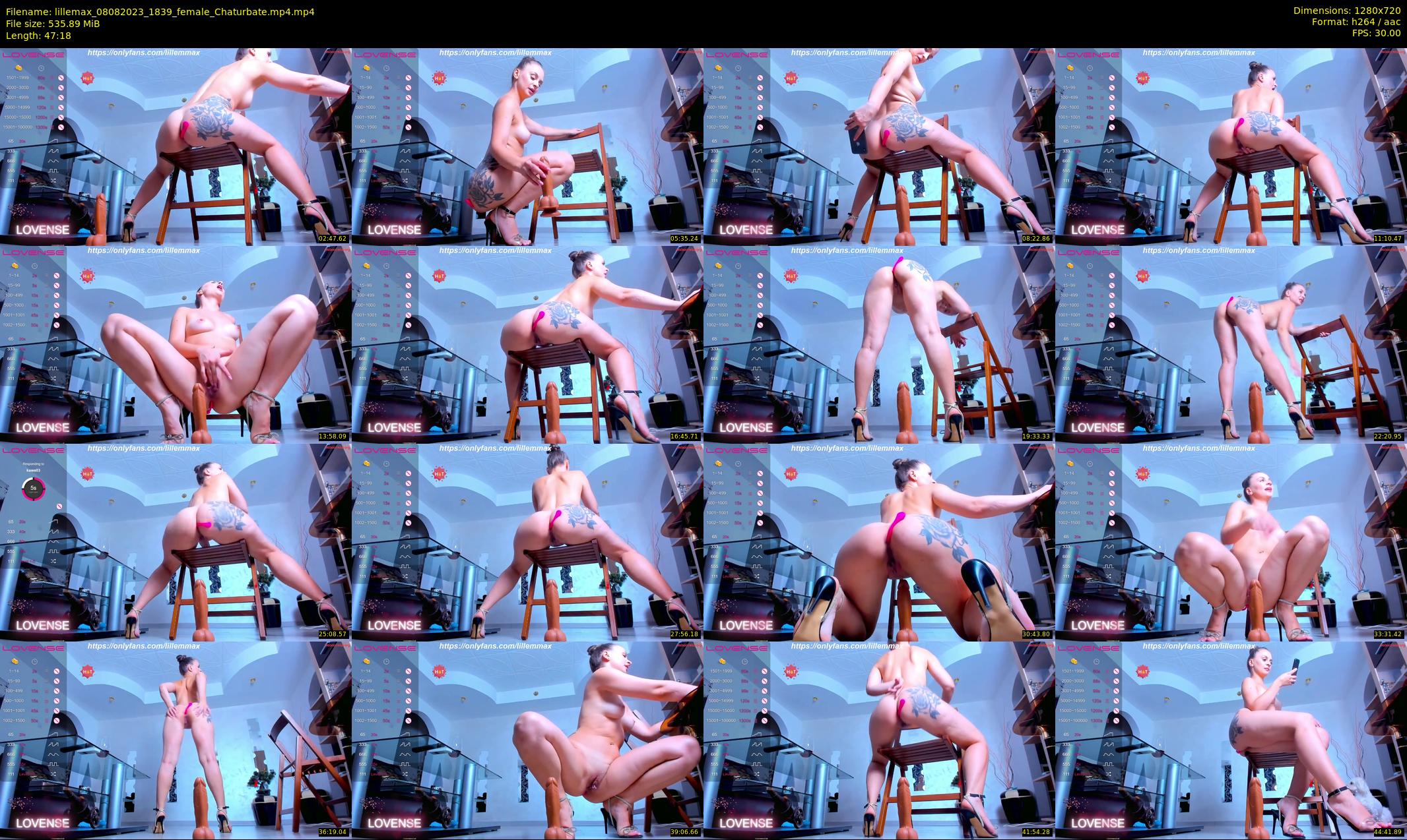 lillemax — 48 minute Chaturbate female cam show recording, 720p, Aug 8, 2023