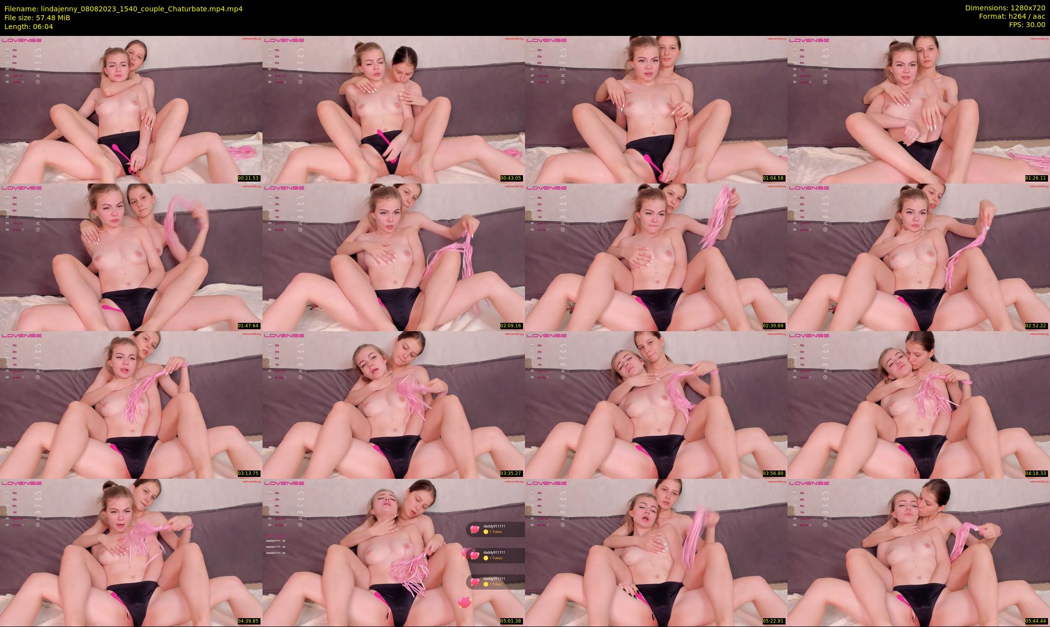 lindajenny — 7 minute Chaturbate couple cam show recording, 720p, Aug 8, 2023