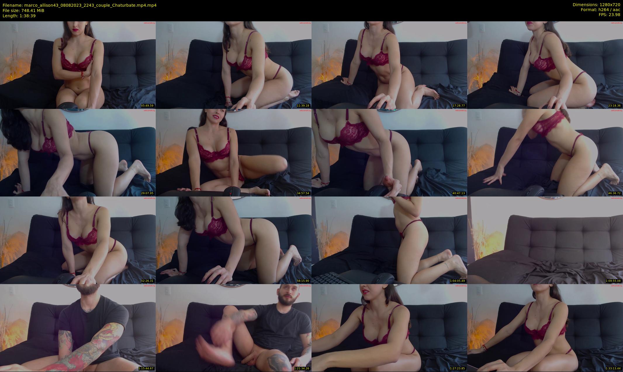 marco_allison43 — 99 minute Chaturbate couple cam show recording, 720p, Aug 8, 2023