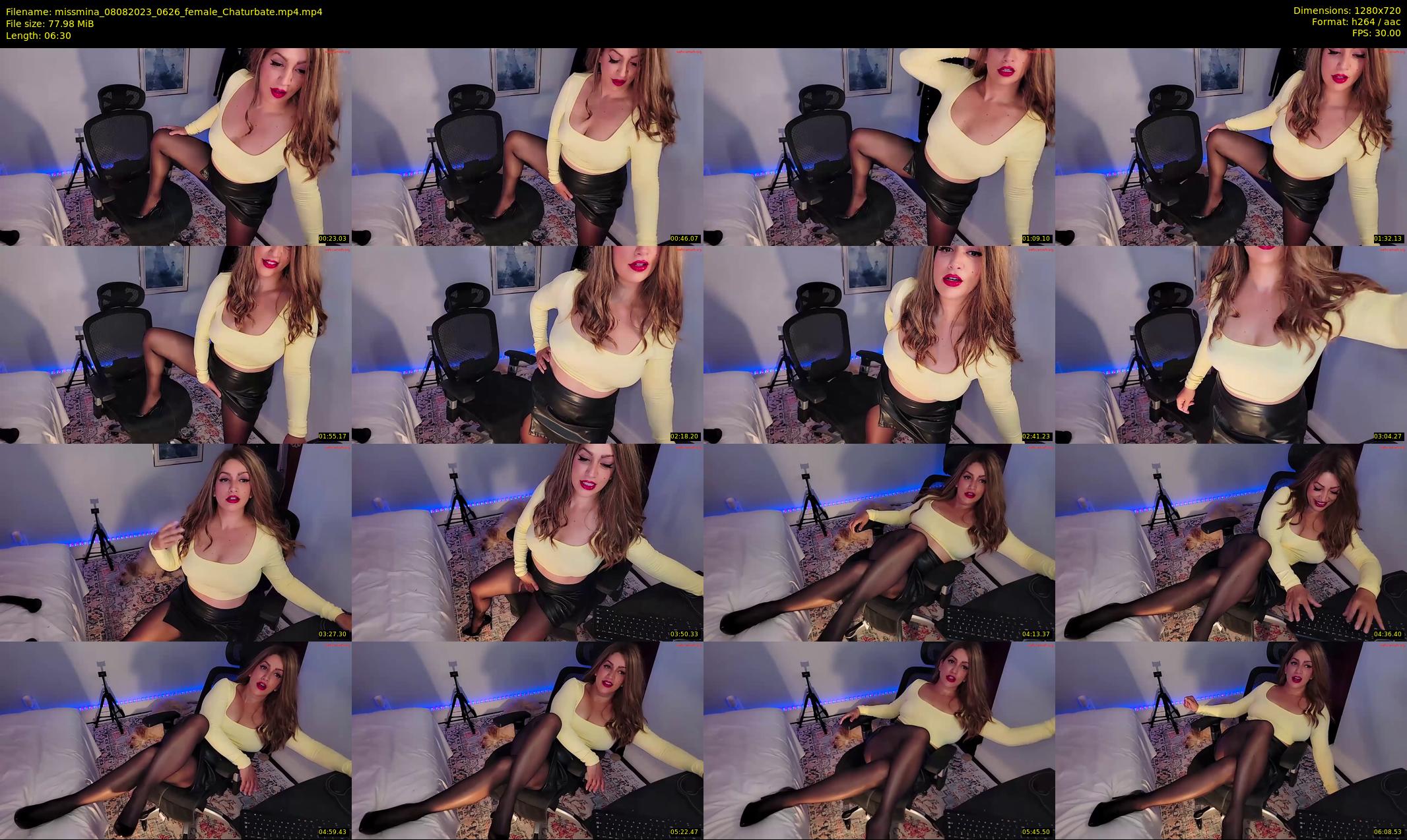 missmina — 7 minute Chaturbate female cam show recording, 720p, Aug 8, 2023