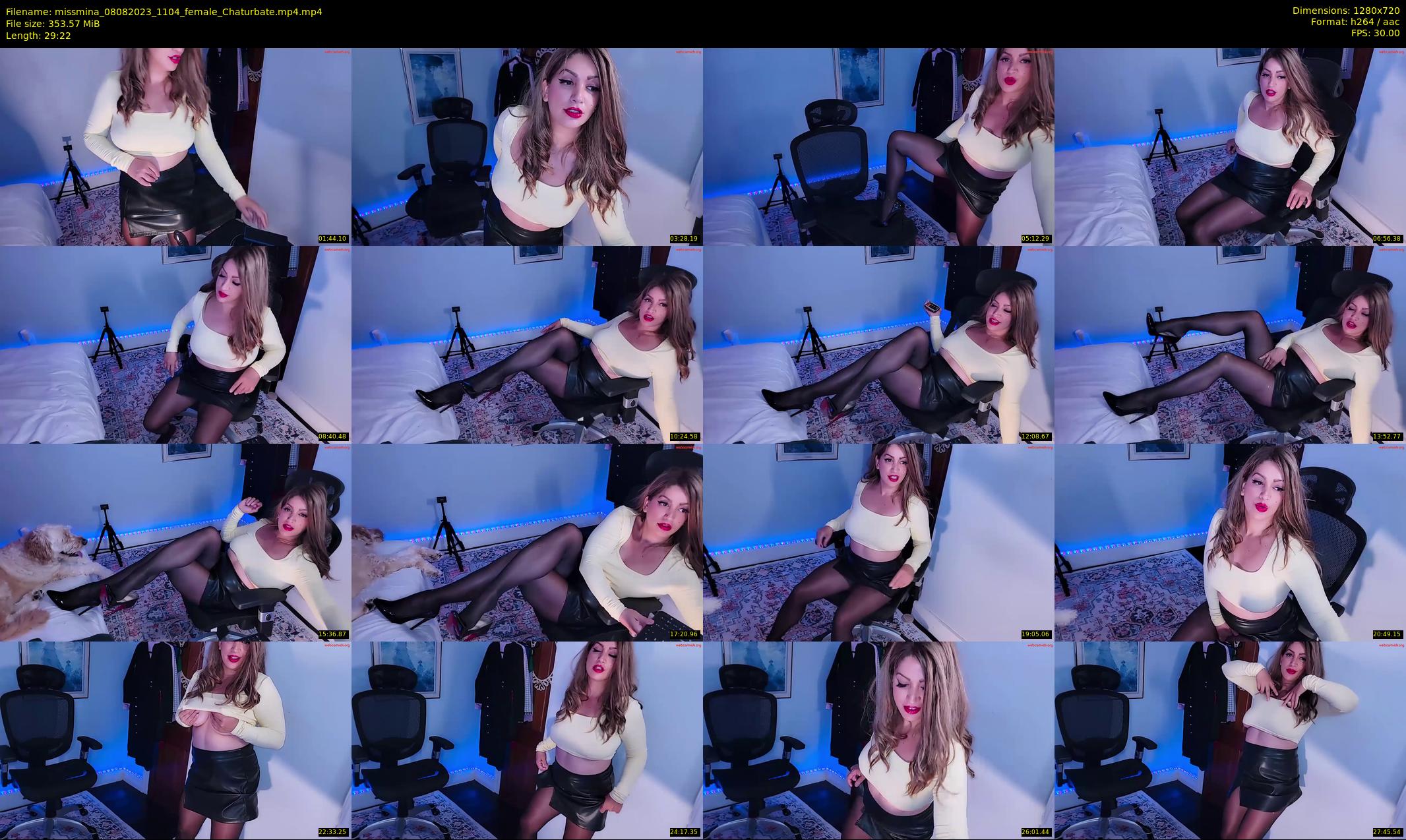 missmina — 30 minute Chaturbate female cam show recording, 720p, Aug 8, 2023