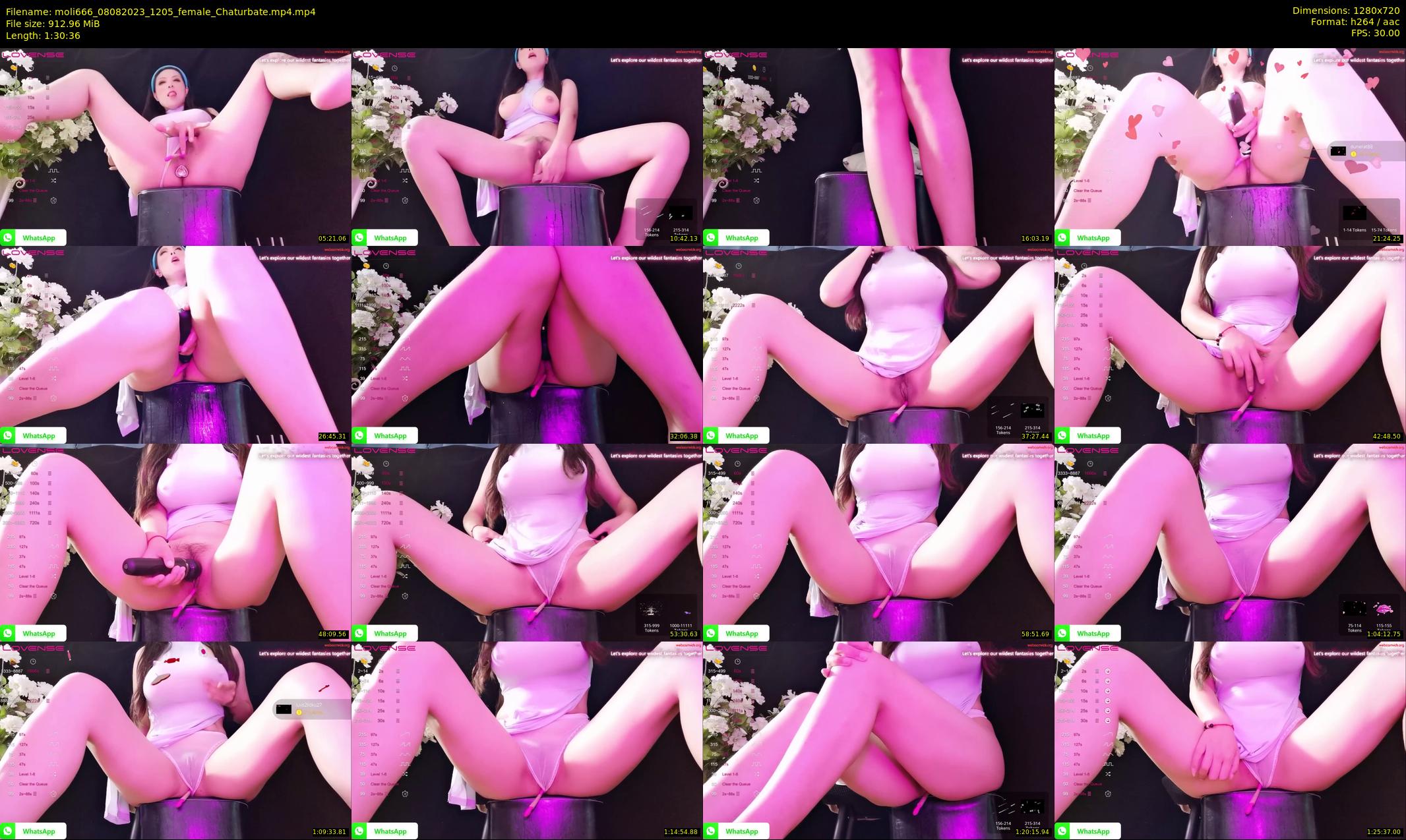 moli666 — 91 minute Chaturbate female cam show recording, 720p, Aug 8, 2023