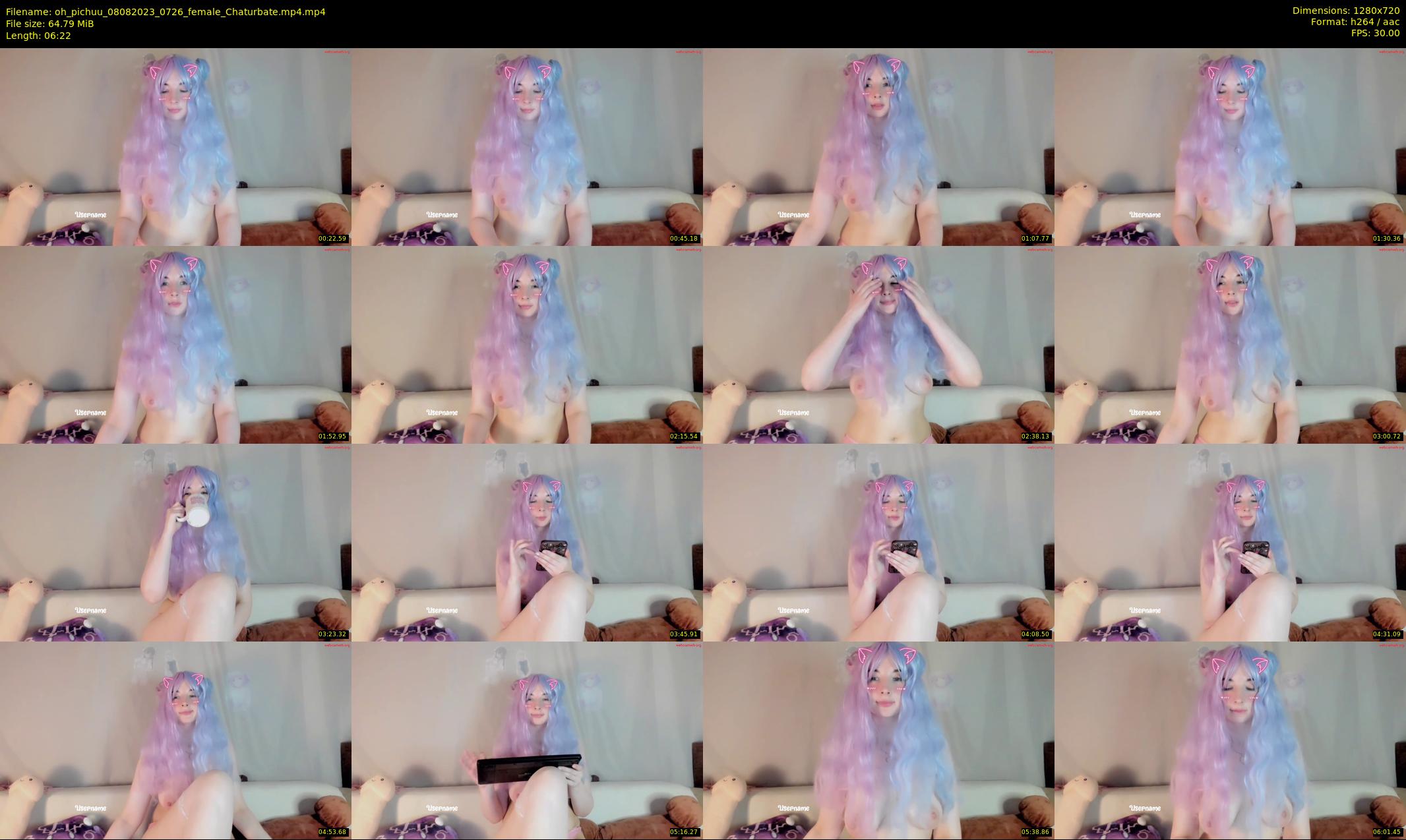oh_pichuu — 7 minute Chaturbate female cam show recording, 720p, Aug 8, 2023