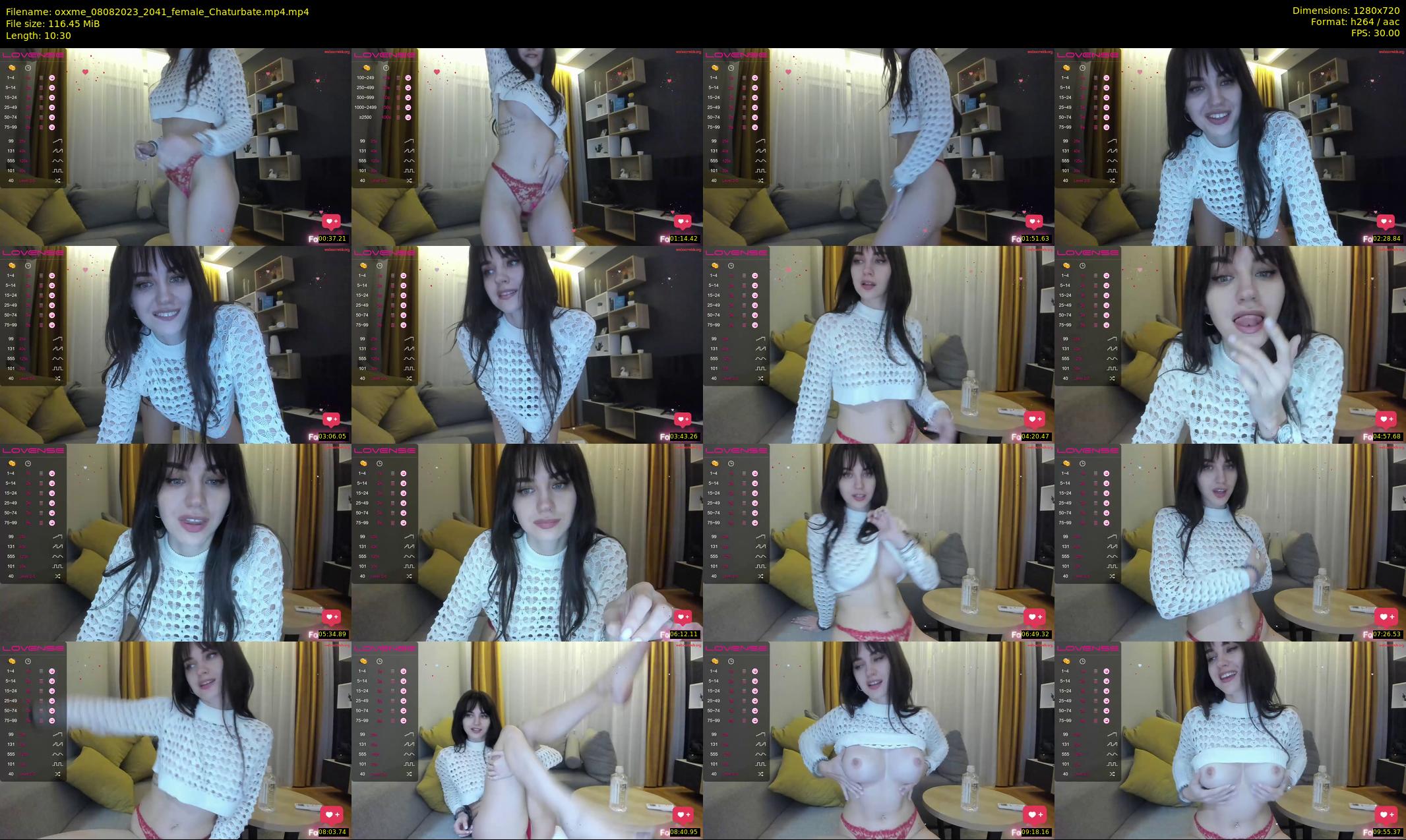 oxxme — 11 minute Chaturbate female cam show recording, 720p, Aug 8, 2023