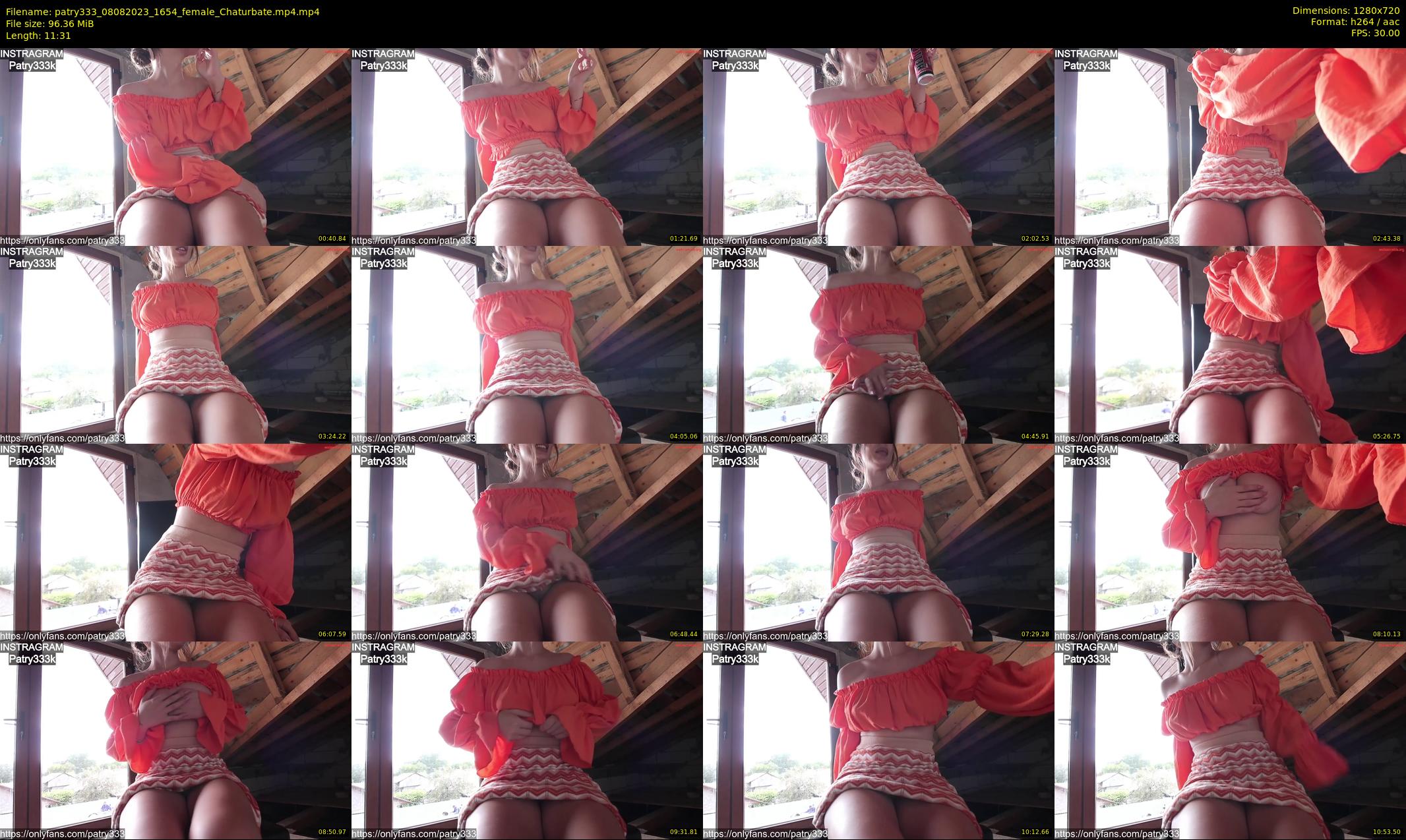 patry333 — 12 minute Chaturbate female cam show recording, 720p, Aug 8, 2023