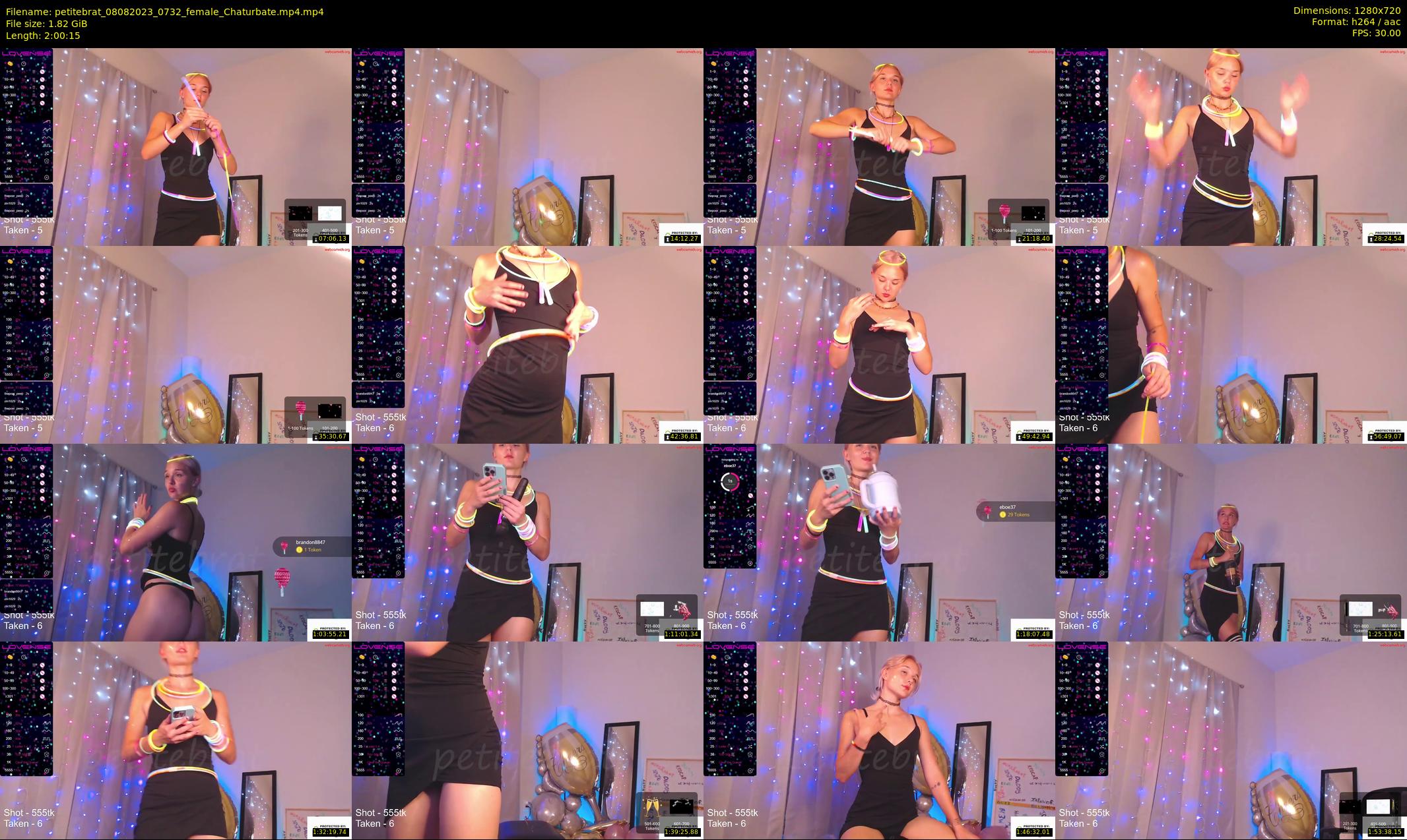 petitebrat — 121 minute Chaturbate female cam show recording, 720p, Aug 8, 2023