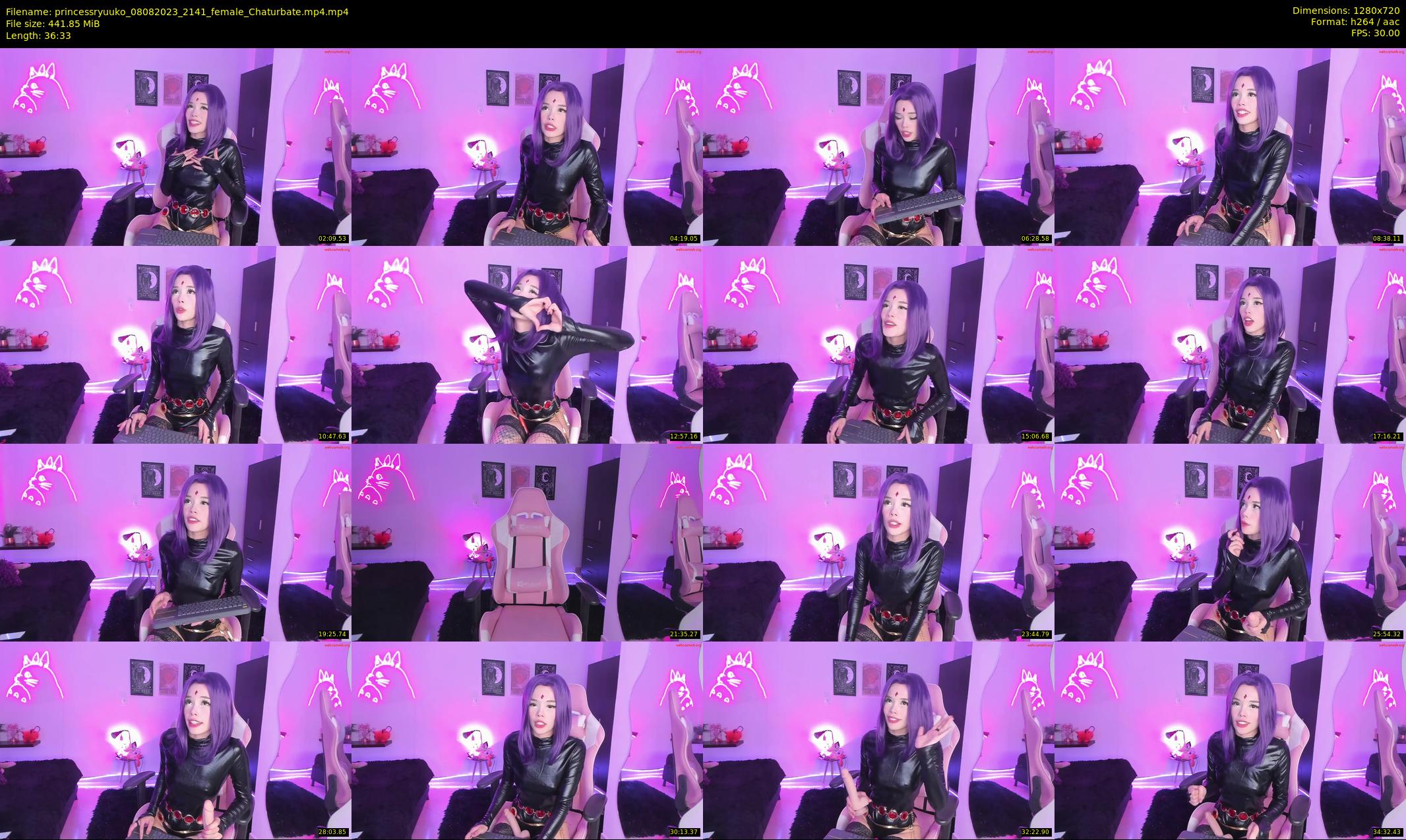 princessryuuko — 37 minute Chaturbate female cam show recording, 720p, Aug 8, 2023