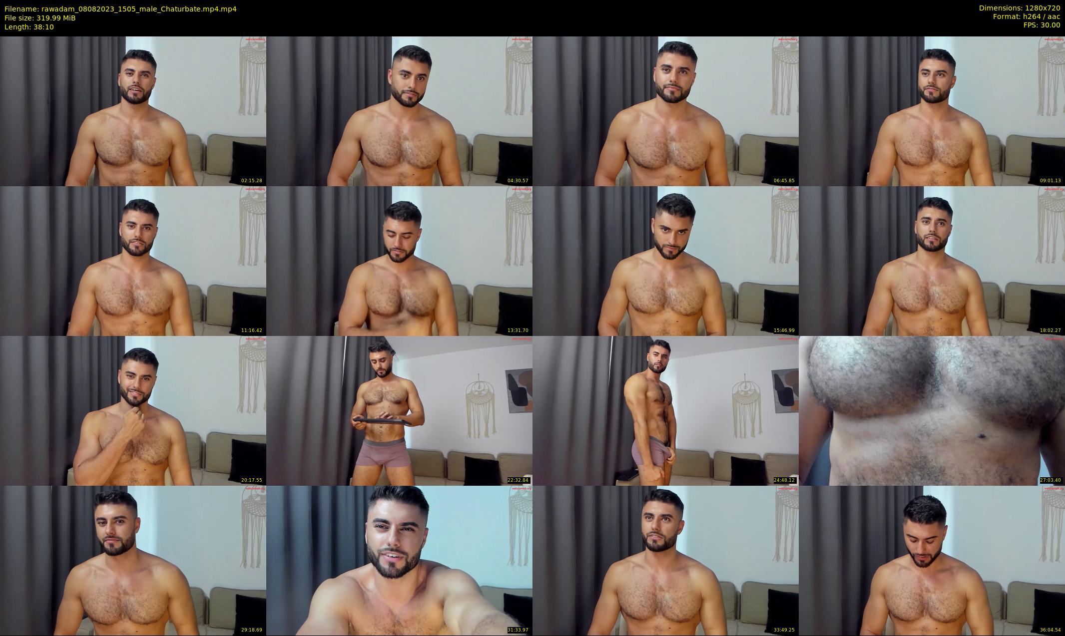 rawadam — 39 minute Chaturbate male cam show recording, 720p, Aug 8, 2023