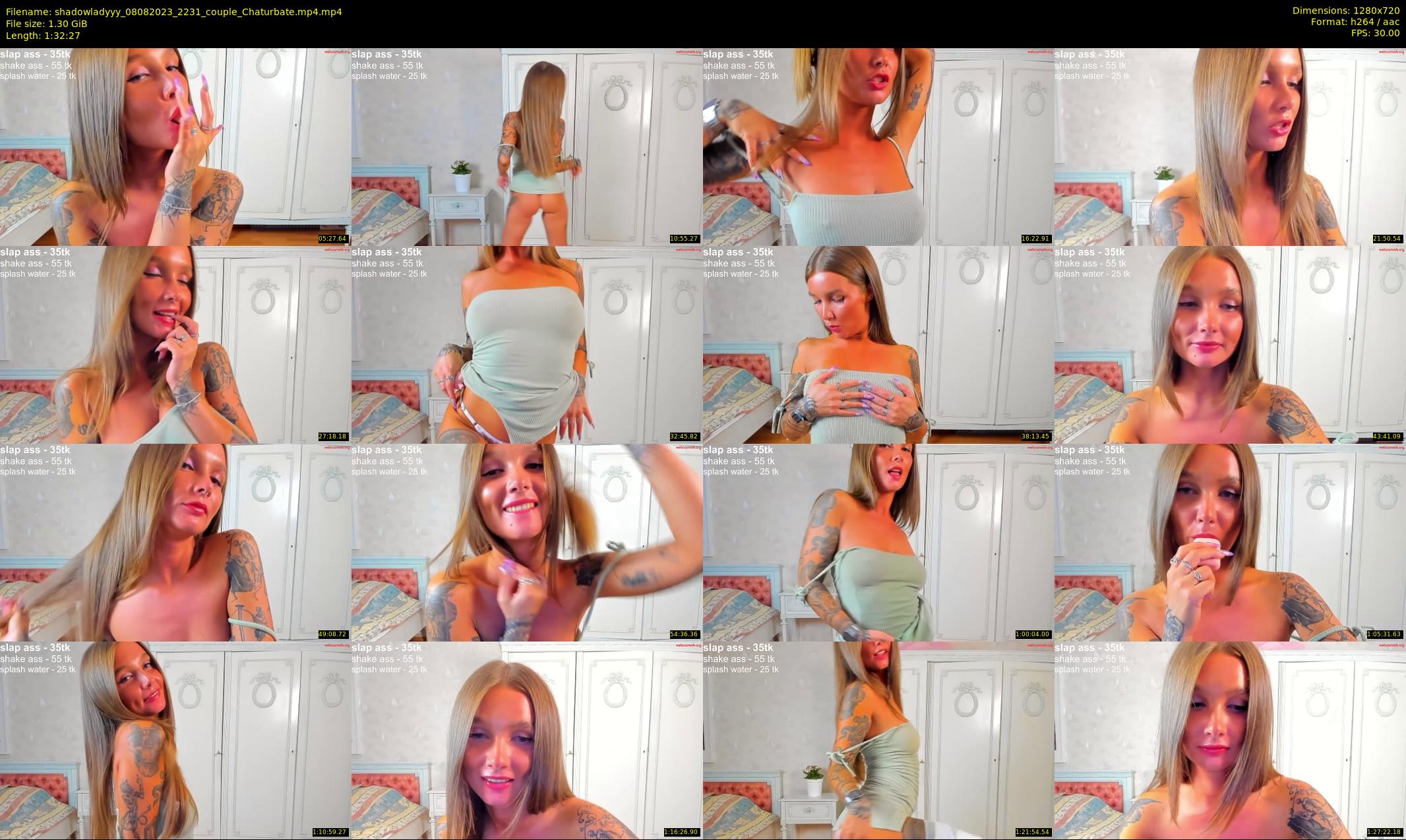 shadowladyyy — 93 minute Chaturbate couple cam show recording, 720p, Aug 8, 2023
